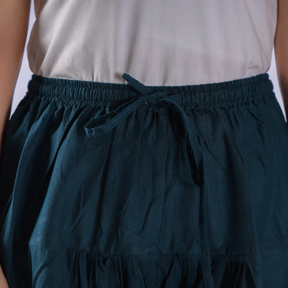 Prussian Blue - Cotton Elasticated Salwar for Women - Image 3