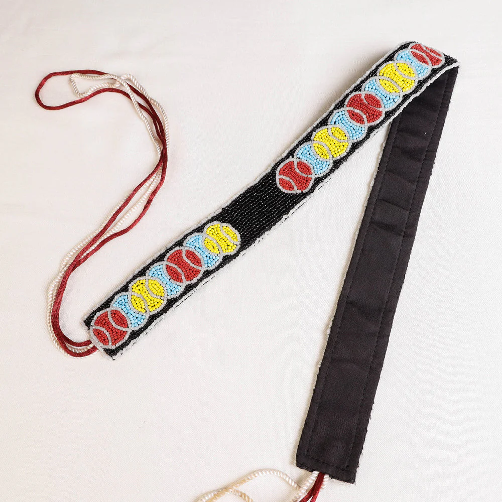 Multicolor - Handcrafted Bead Work Waist Belt / Kamarbandh - Image 2