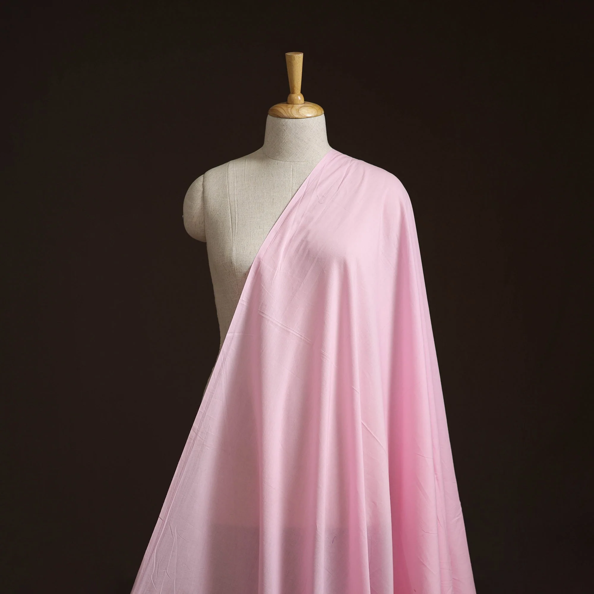 Pink - Prewashed Dyed Cotton Plain Fabric 43