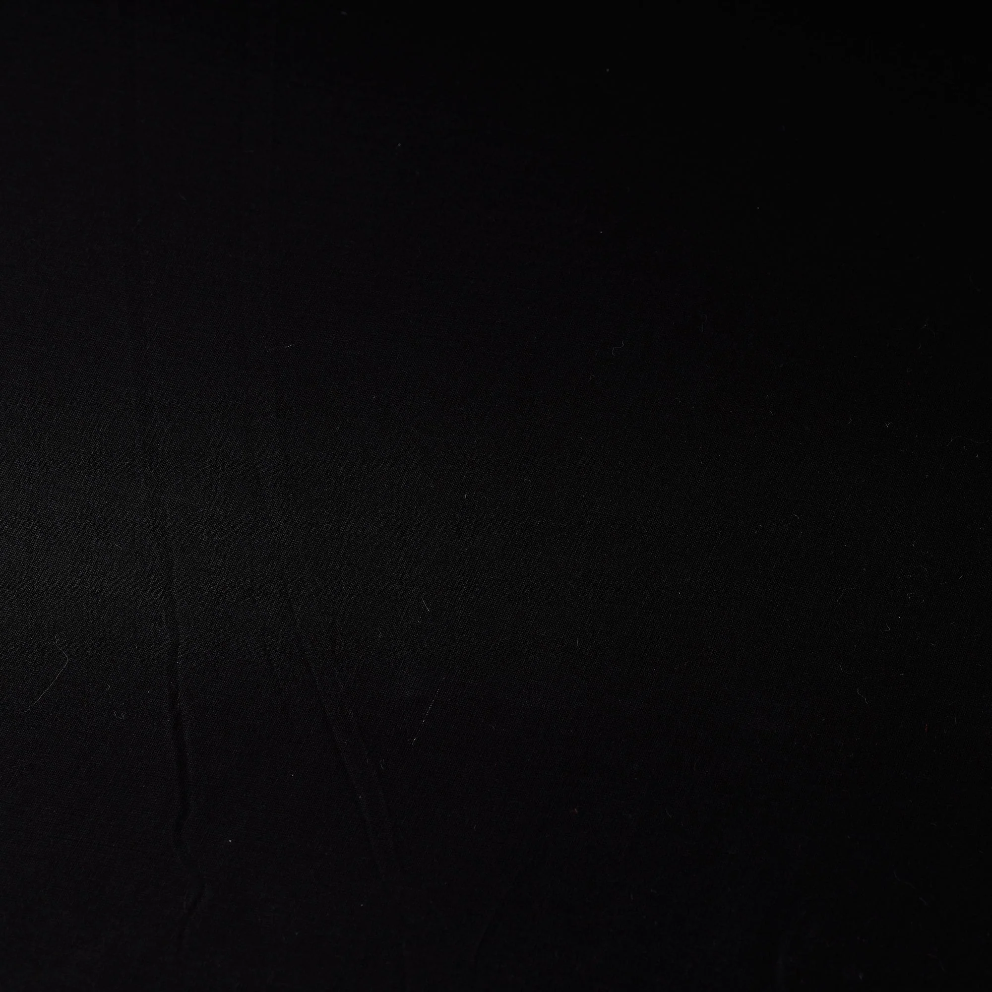 Black - Prewashed Pure Mul Cotton Plain Fabric 04 - Image 4