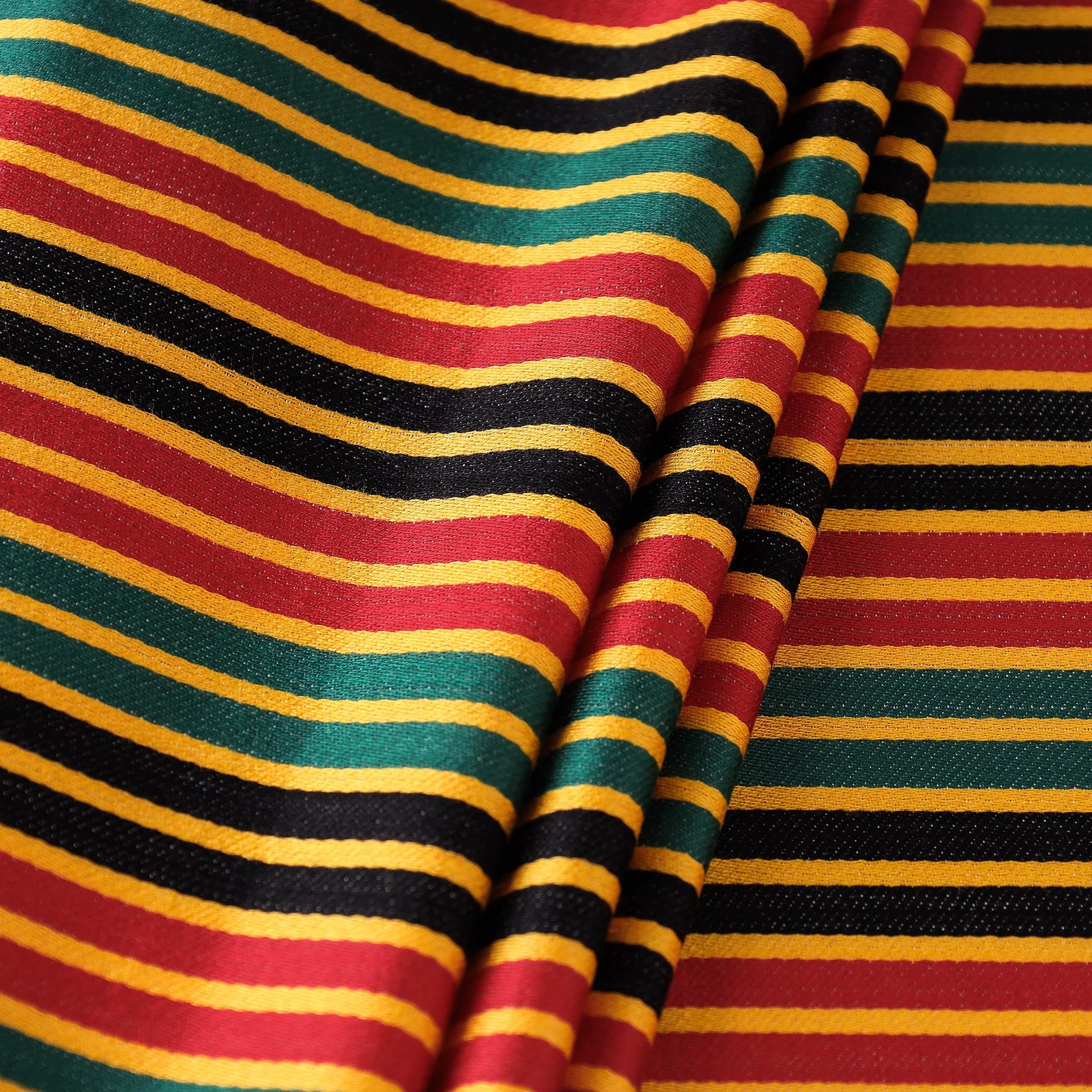 Multicolor - Pure Handloom Mashru Silk Cotton Fabric - Image 2