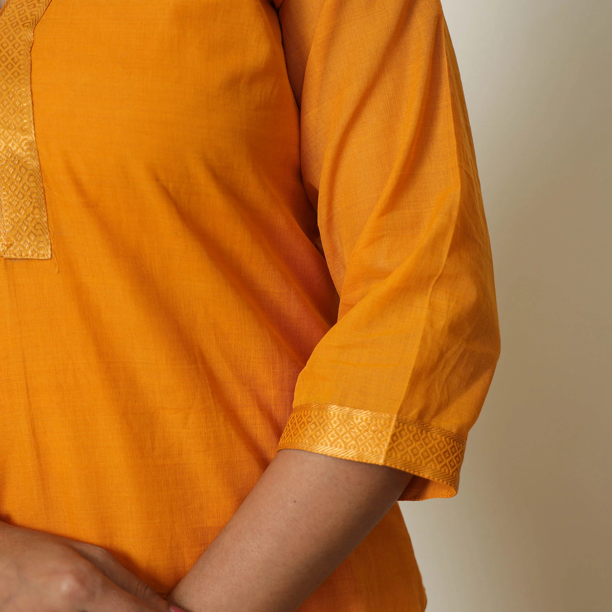 Mangalagiri Handloom Cotton Straight Kurta 05 - Image 6