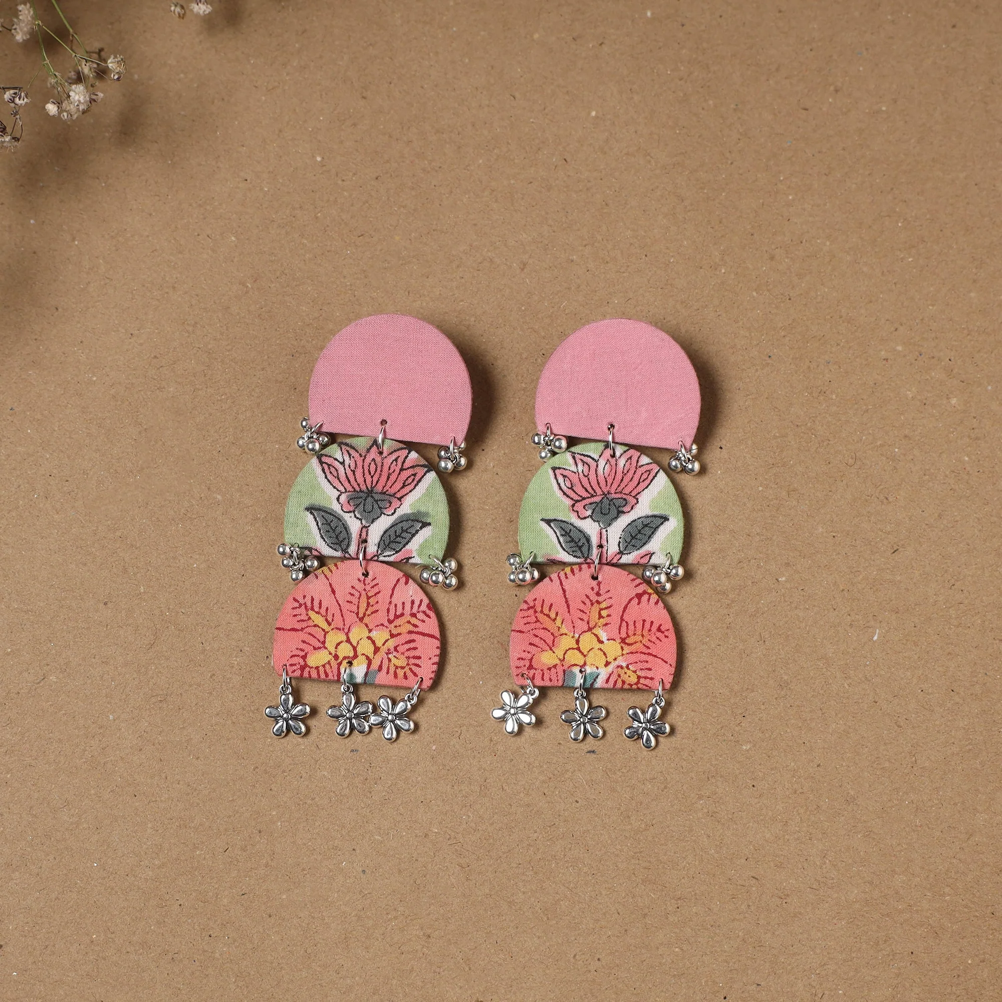 Multicolor - Afiya Ghungroo Work Fabart Handmade Earrings