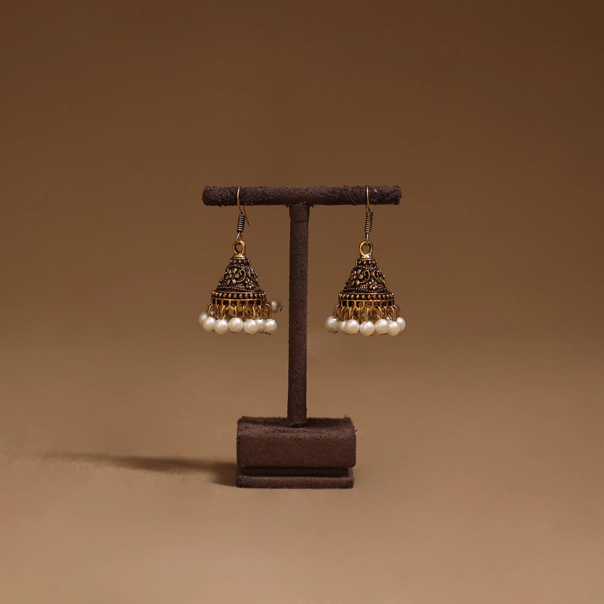 Yellow - Ayera Golden GS Beaded Jhumki Earrings