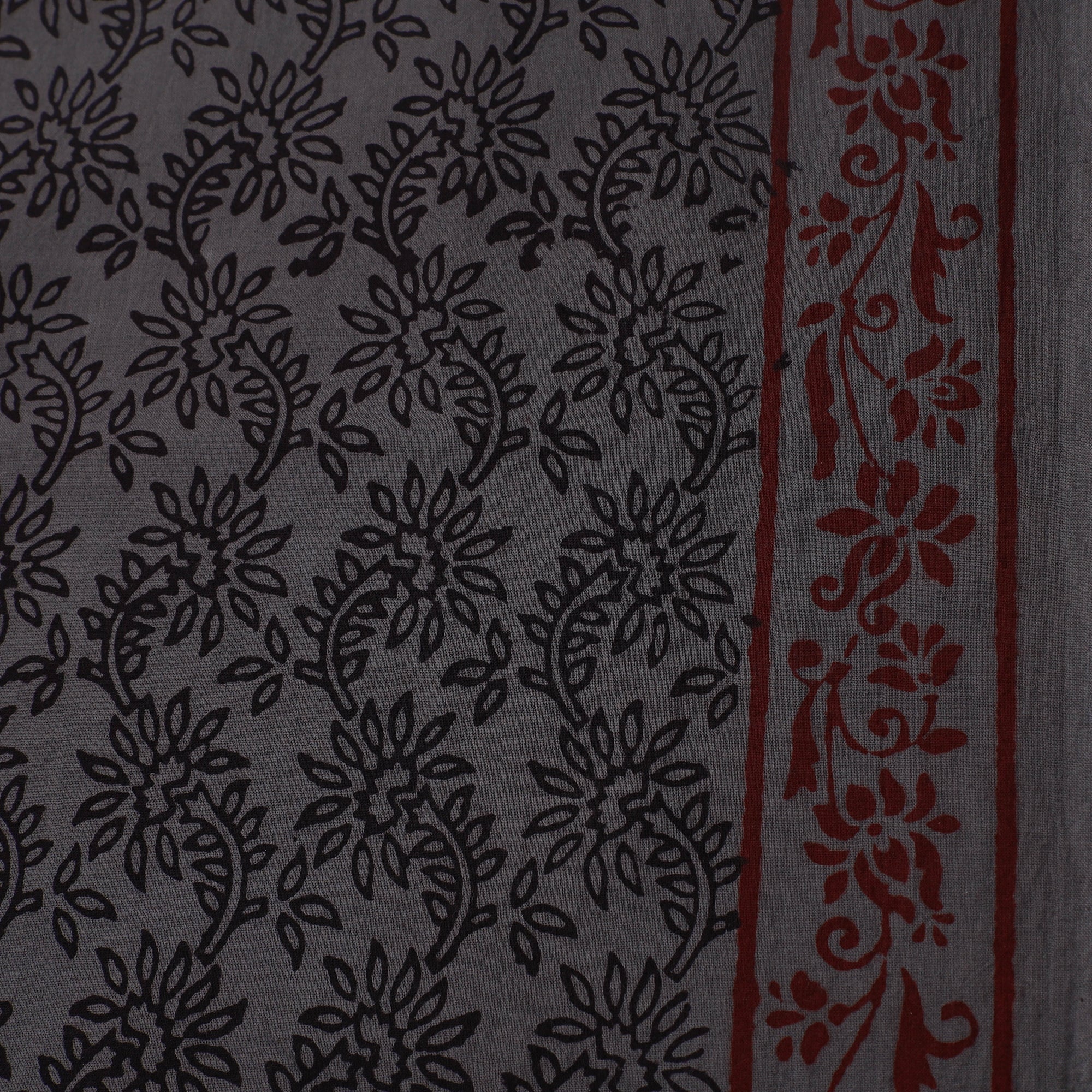 Bagh Hand Block Print Natural Dyed Cotton Fabric 01 - Image 4