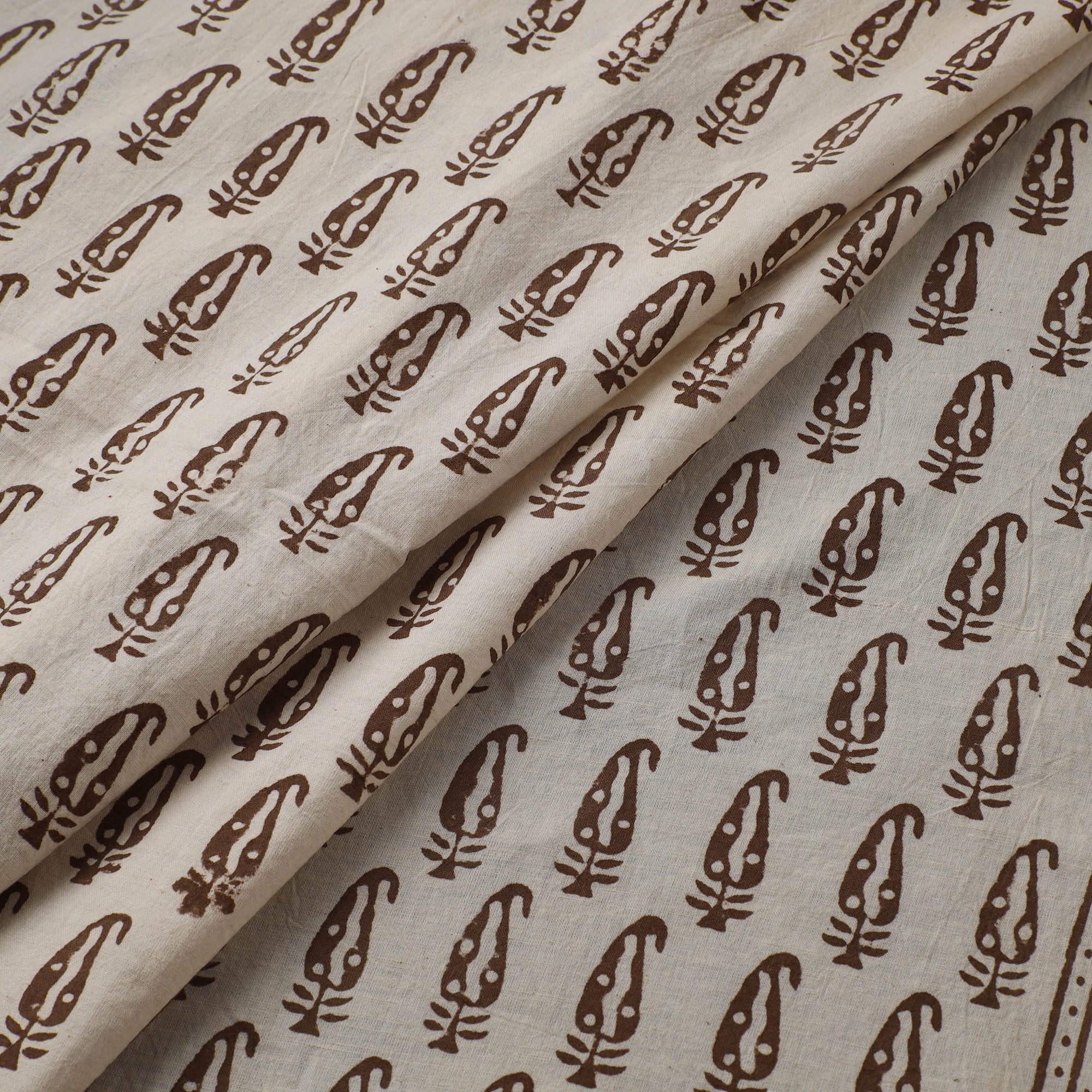 Bagh Hand Block Print Natural Dyed Cotton Fabric 02 - Image 2