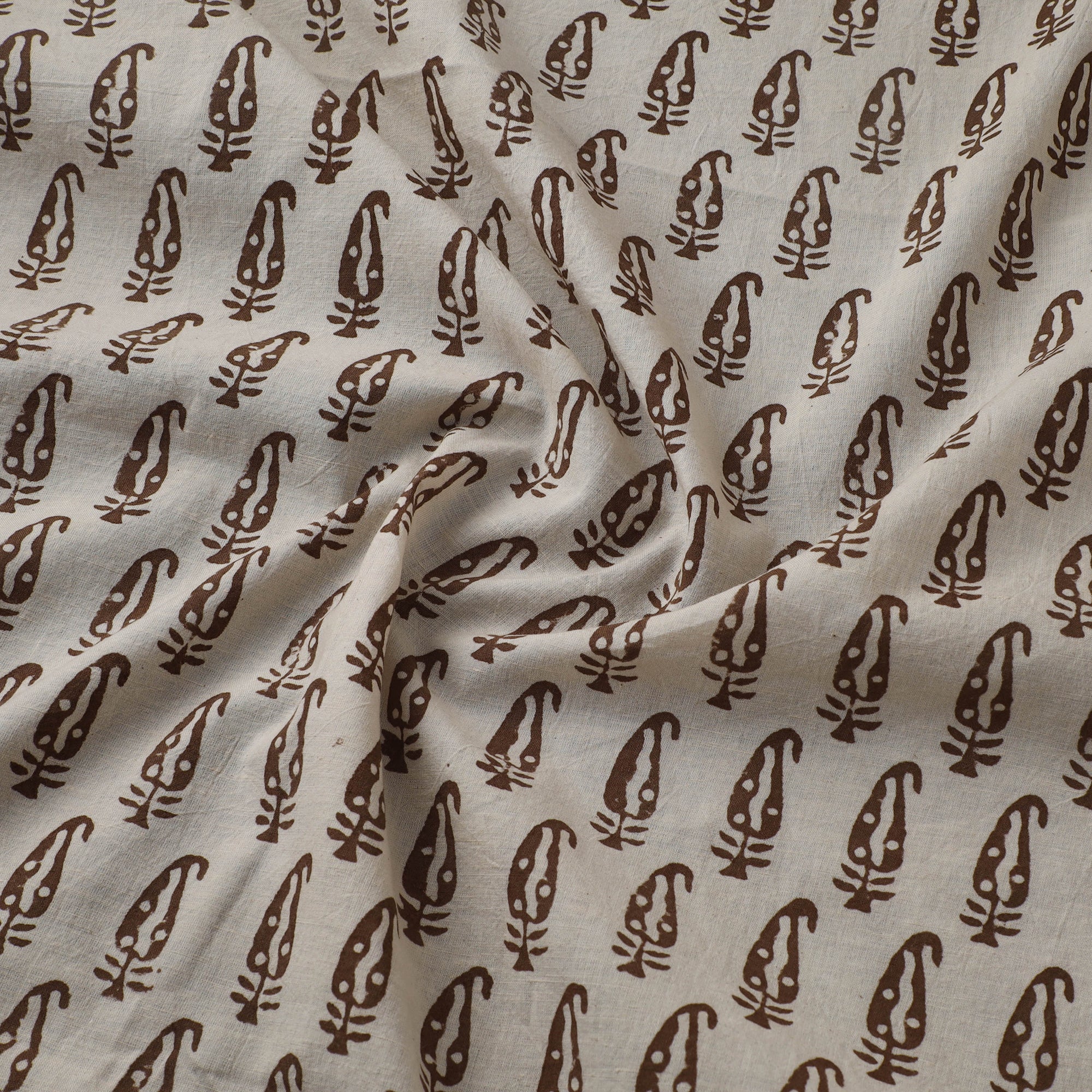 Bagh Hand Block Print Natural Dyed Cotton Fabric 02 - Image 3