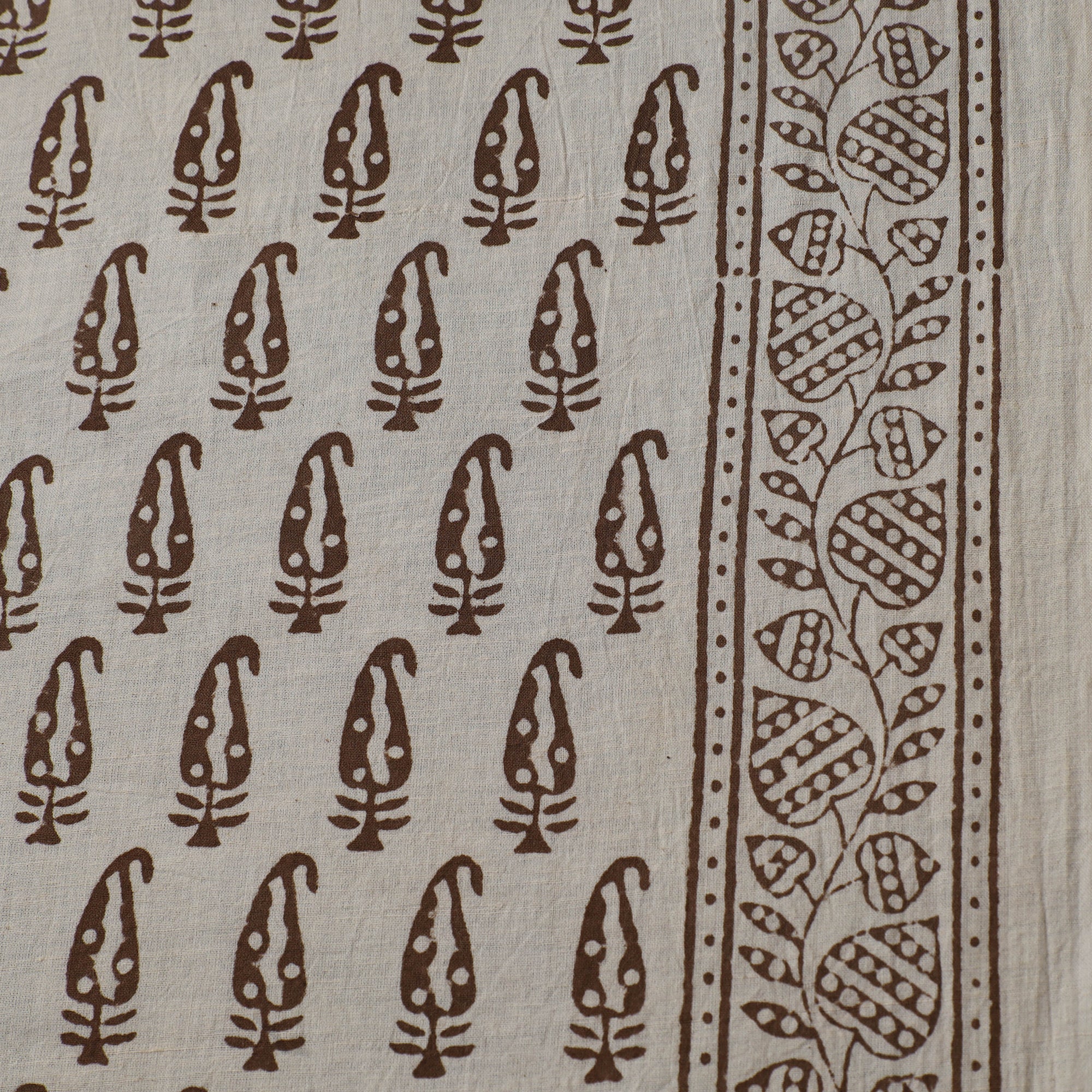 Bagh Hand Block Print Natural Dyed Cotton Fabric 02 - Image 4