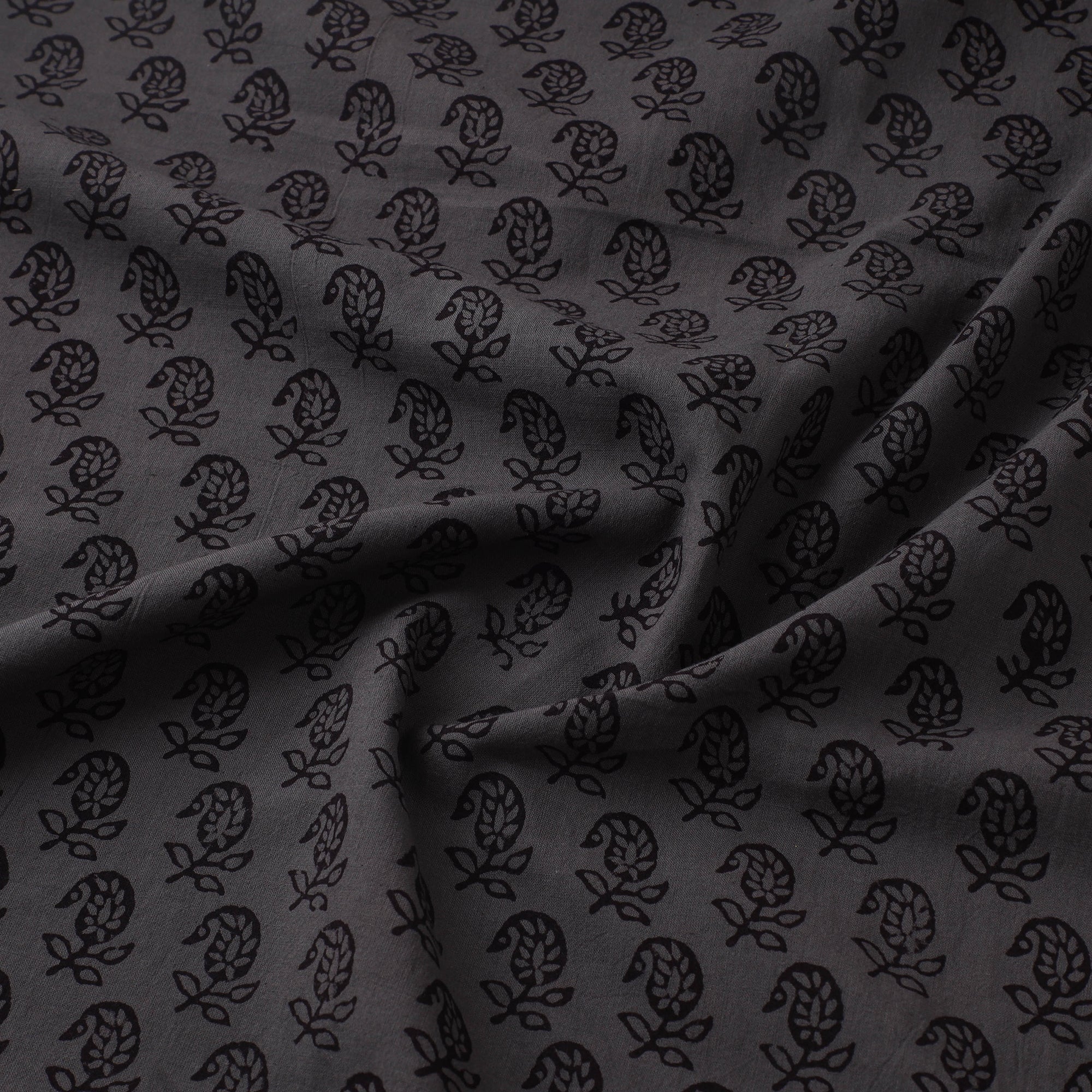 Bagh Hand Block Print Natural Dyed Cotton Fabric 03 - Image 3