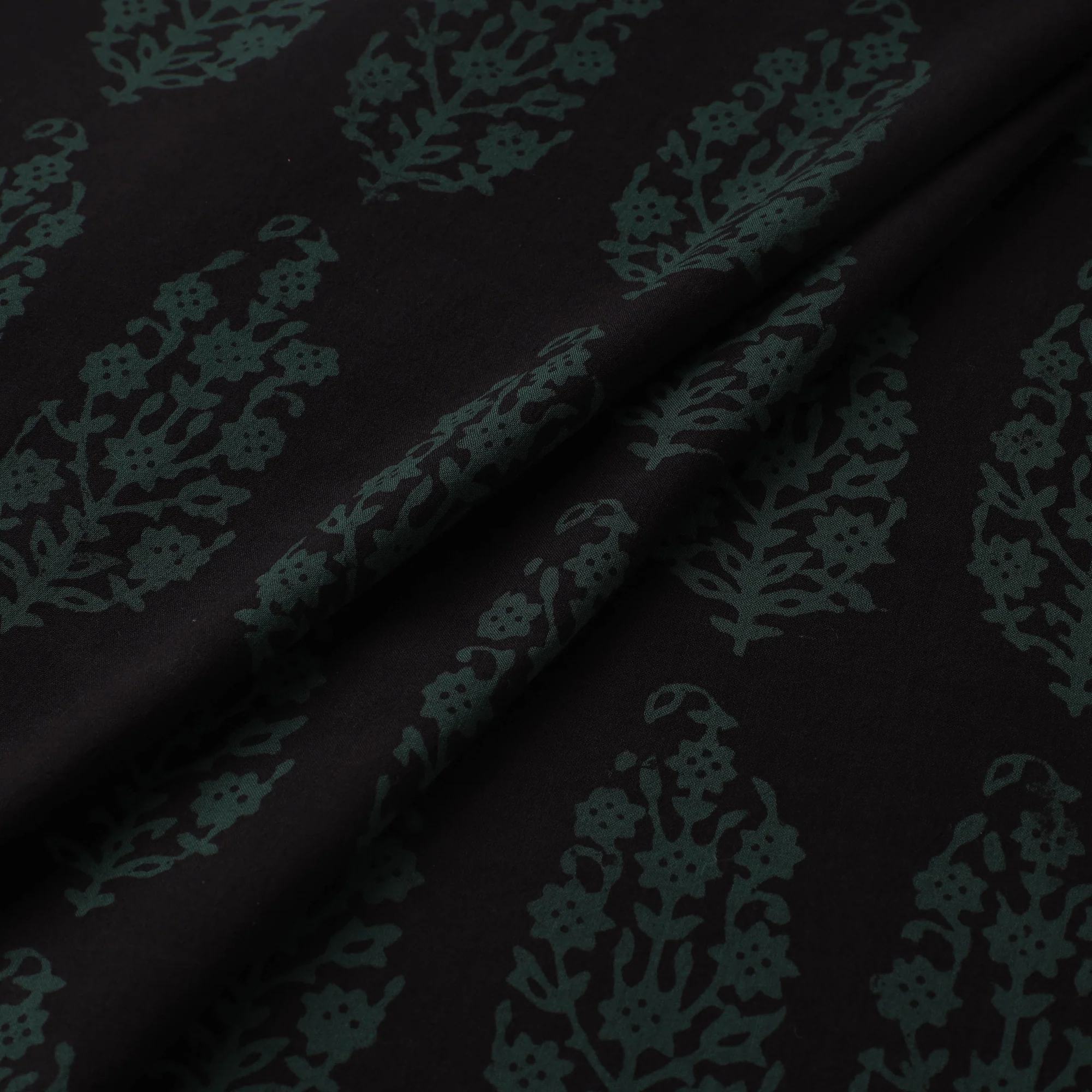 Bagh Hand Block Print Natural Dyed Cotton Fabric 11 - Image 2