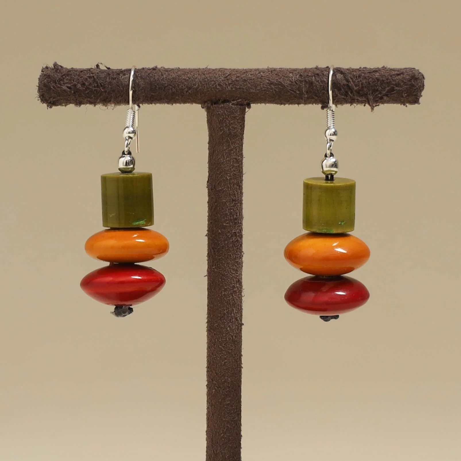 Multicolor - Channapatna Handcrafted Wooden Earrings 46 - Image 2