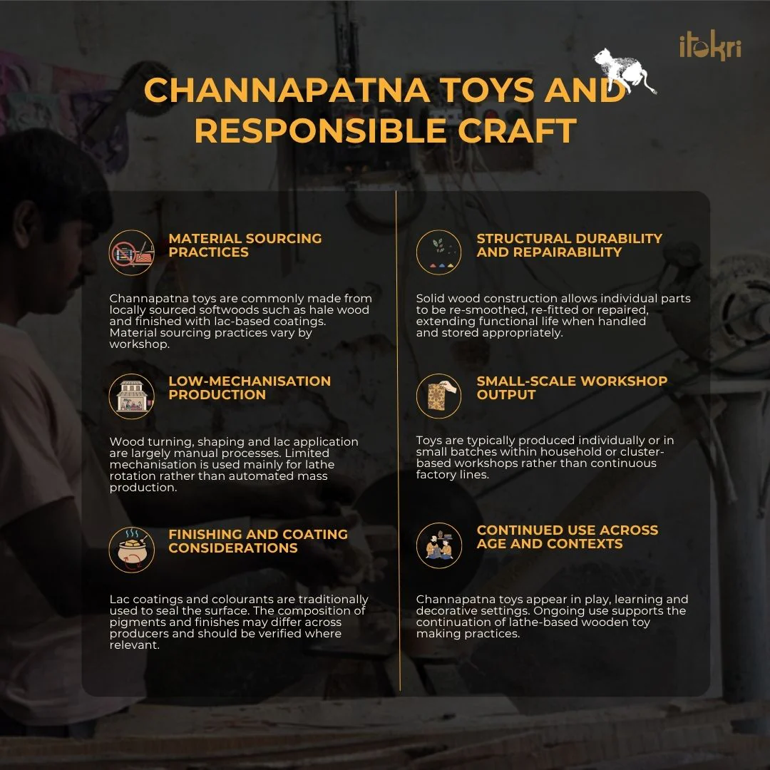 Multicolor - Channapatna Handcrafted Wooden Earrings 46 - Image 4