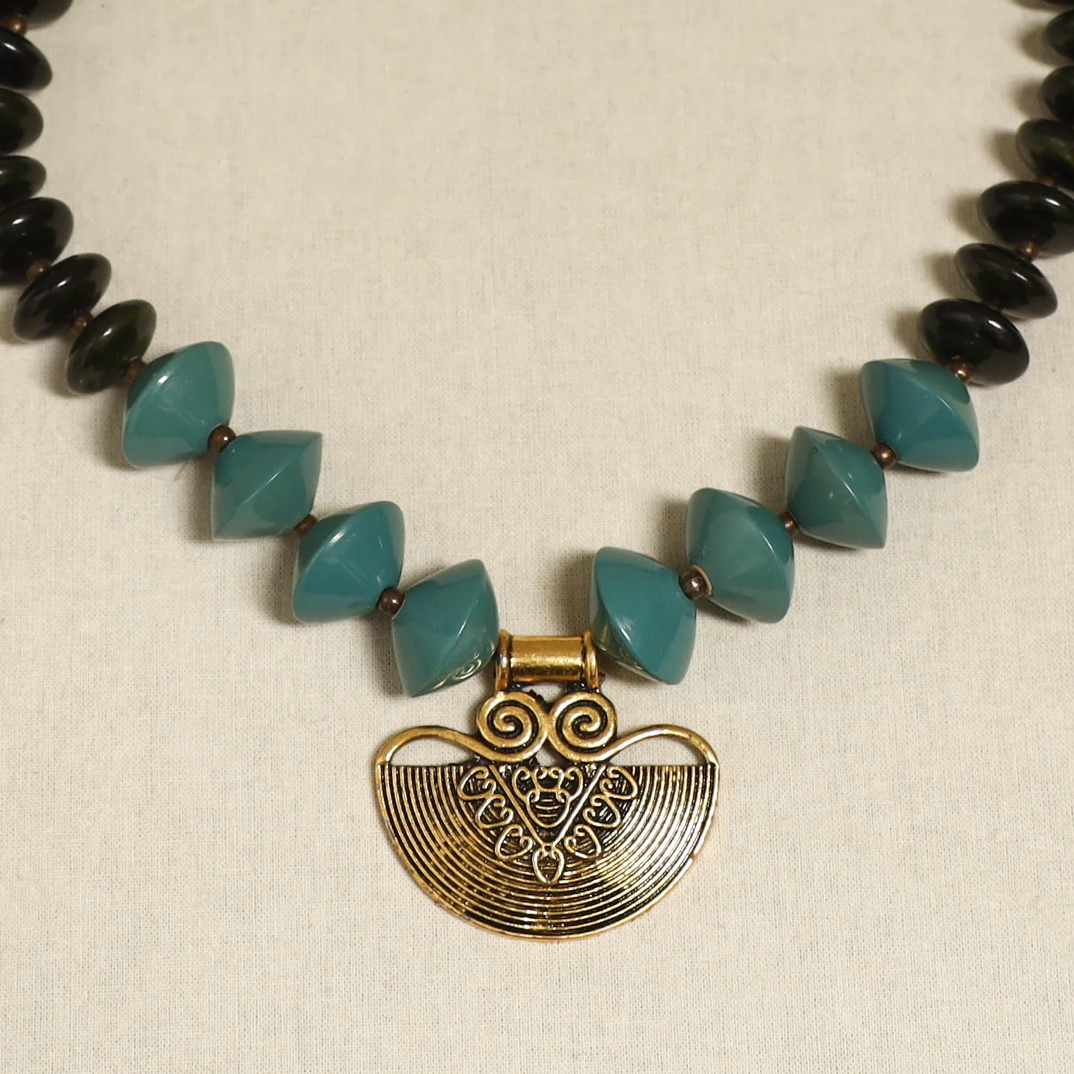 Multicolor - Channapatna Handcrafted Wooden Necklace 61 - Image 3