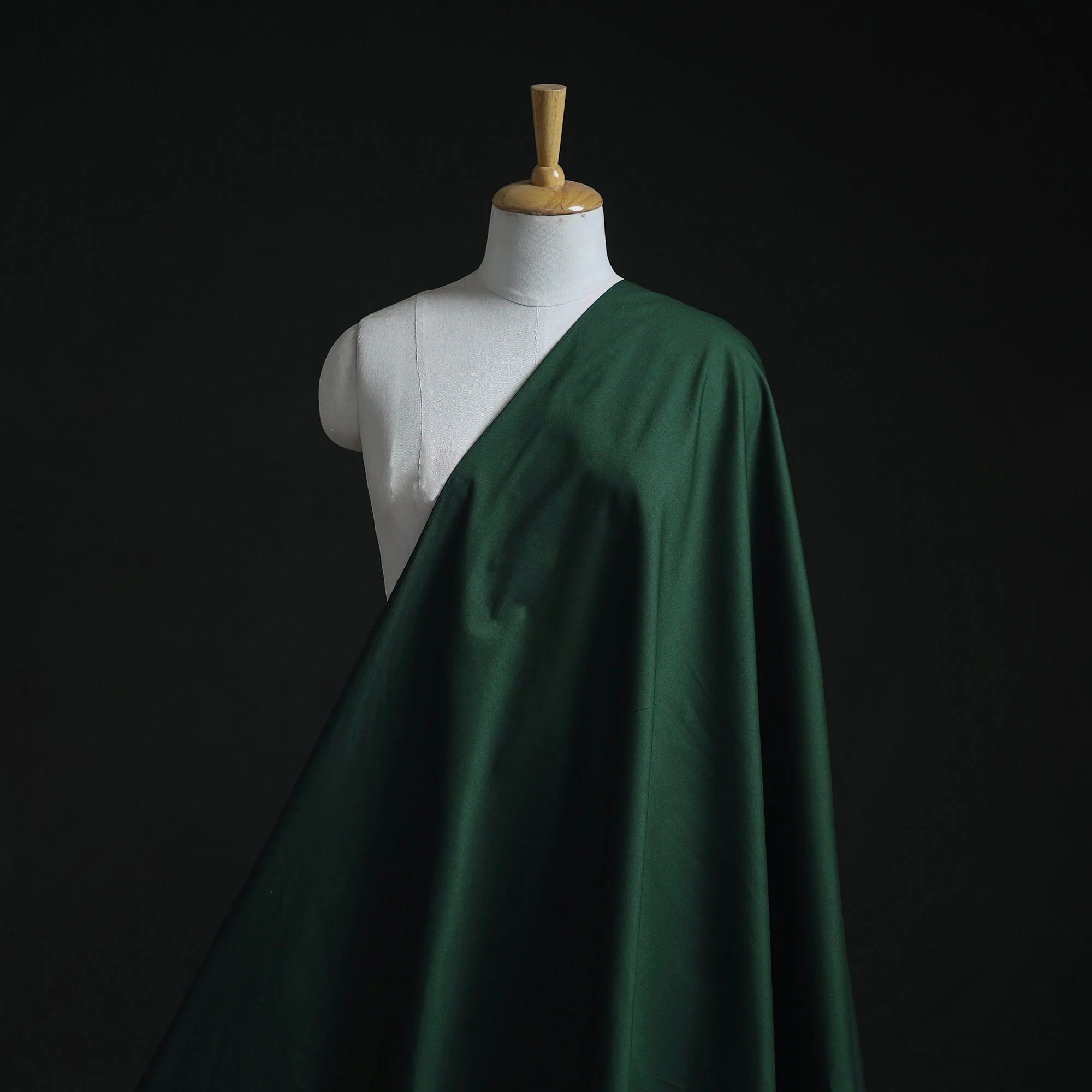 Green - Cotton Lycra Plain Fabric 01