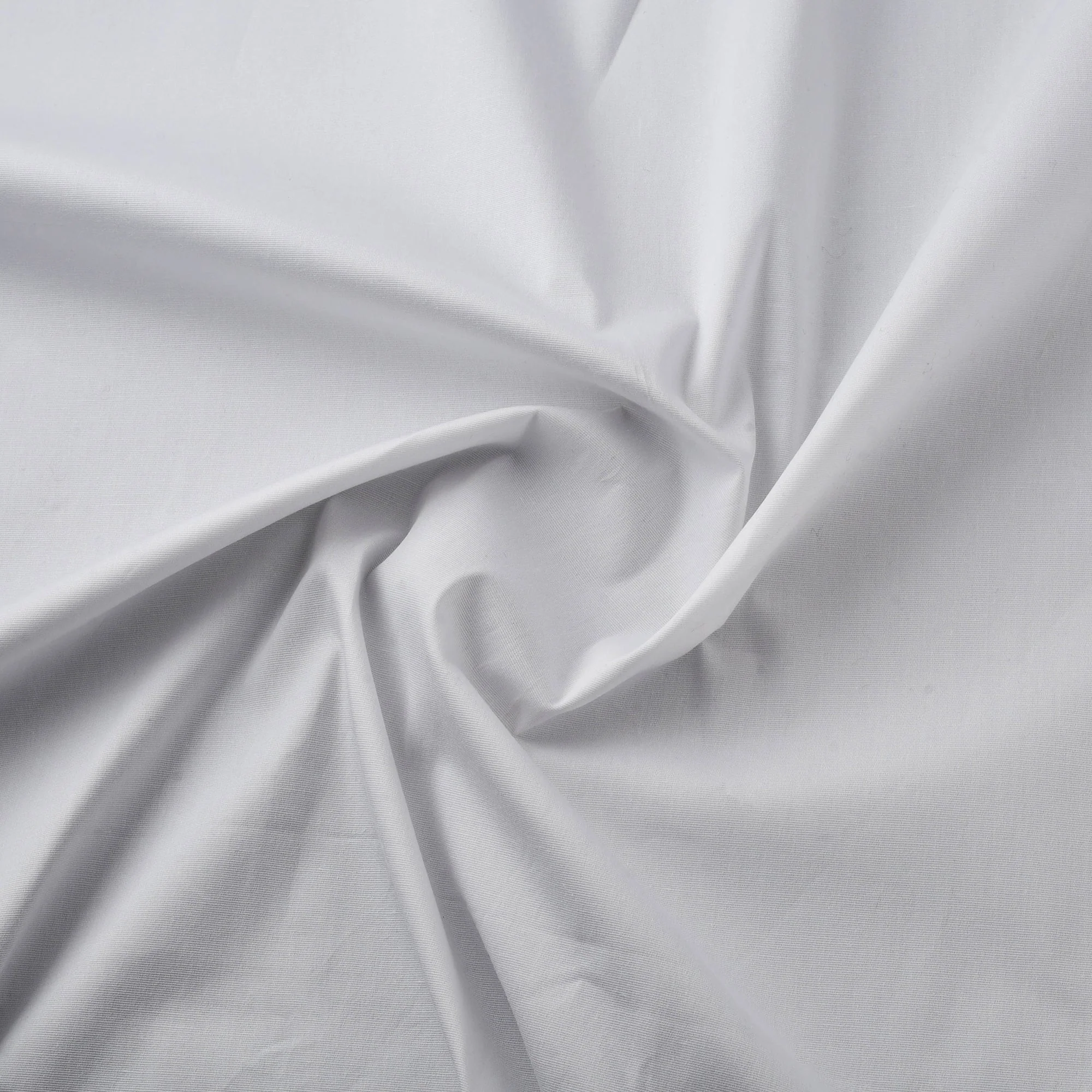White - Cotton Lycra Plain Fabric 06 - Image 3