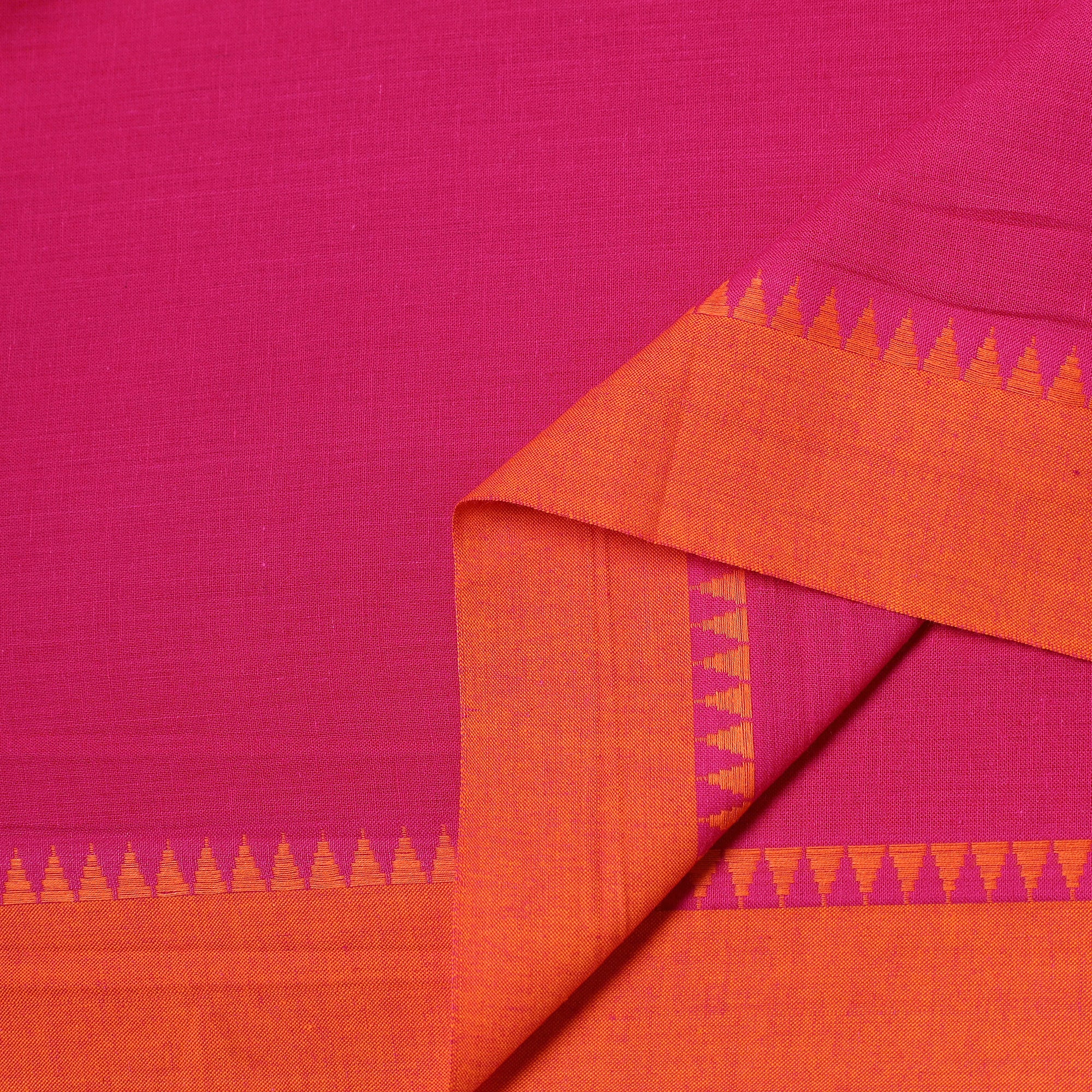 Dharwad Cotton Fabric with Thread Border 01 - Image 3