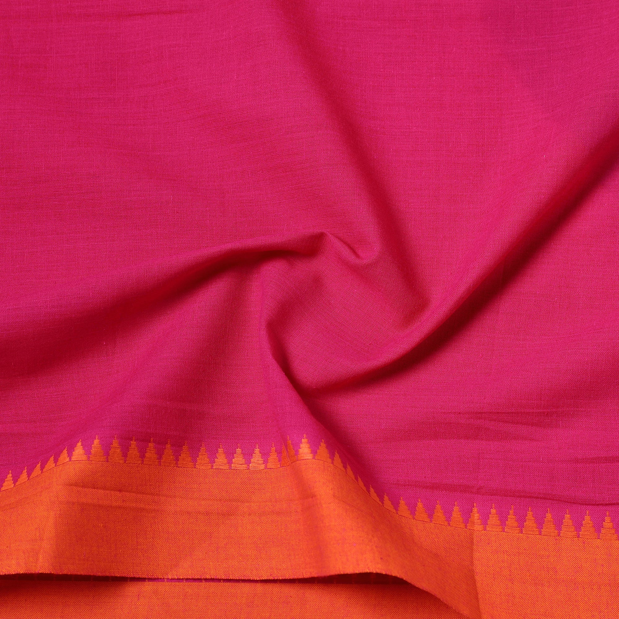 Dharwad Cotton Fabric with Thread Border 01 - Image 4