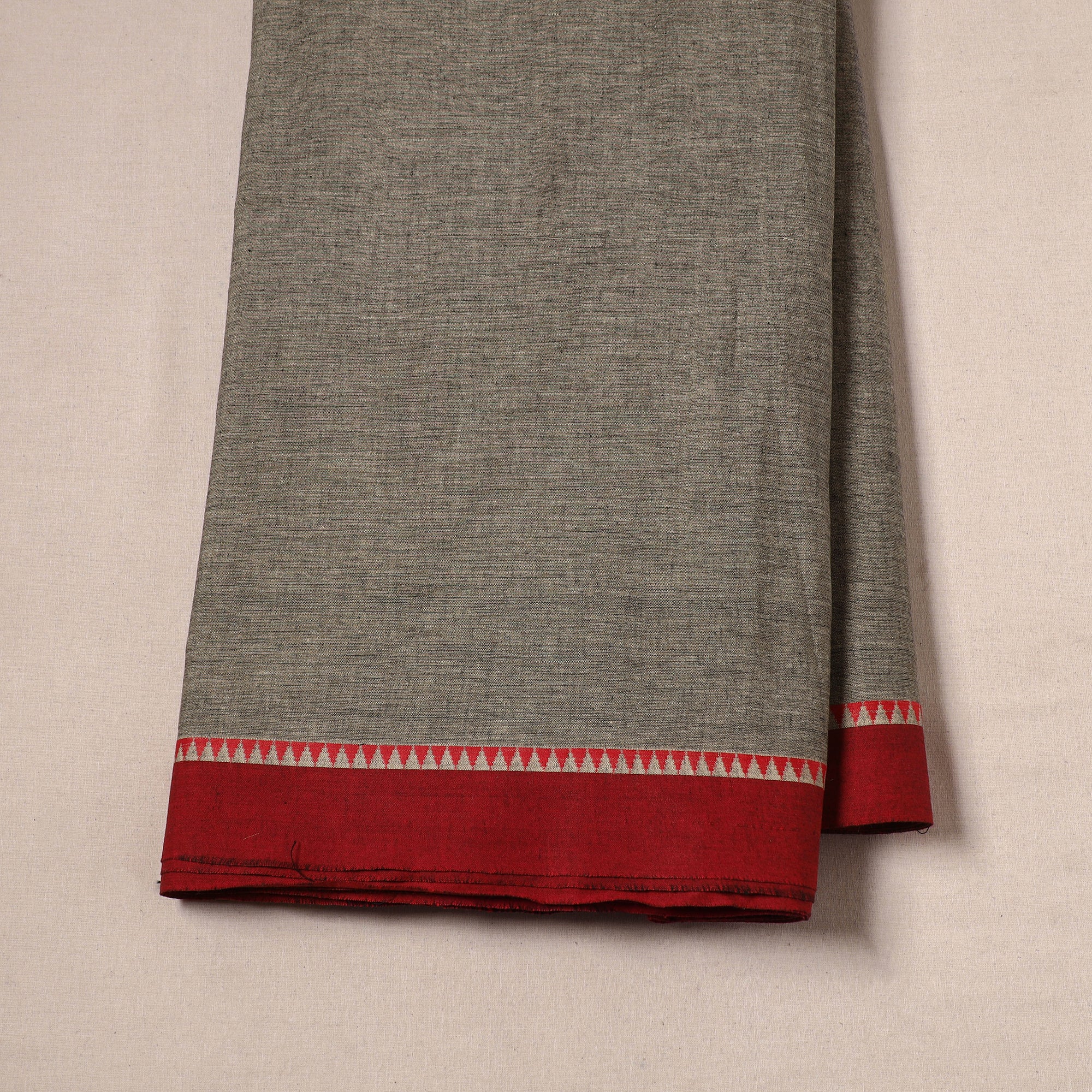 Dharwad Cotton Fabric with Thread Border 04 - Image 2