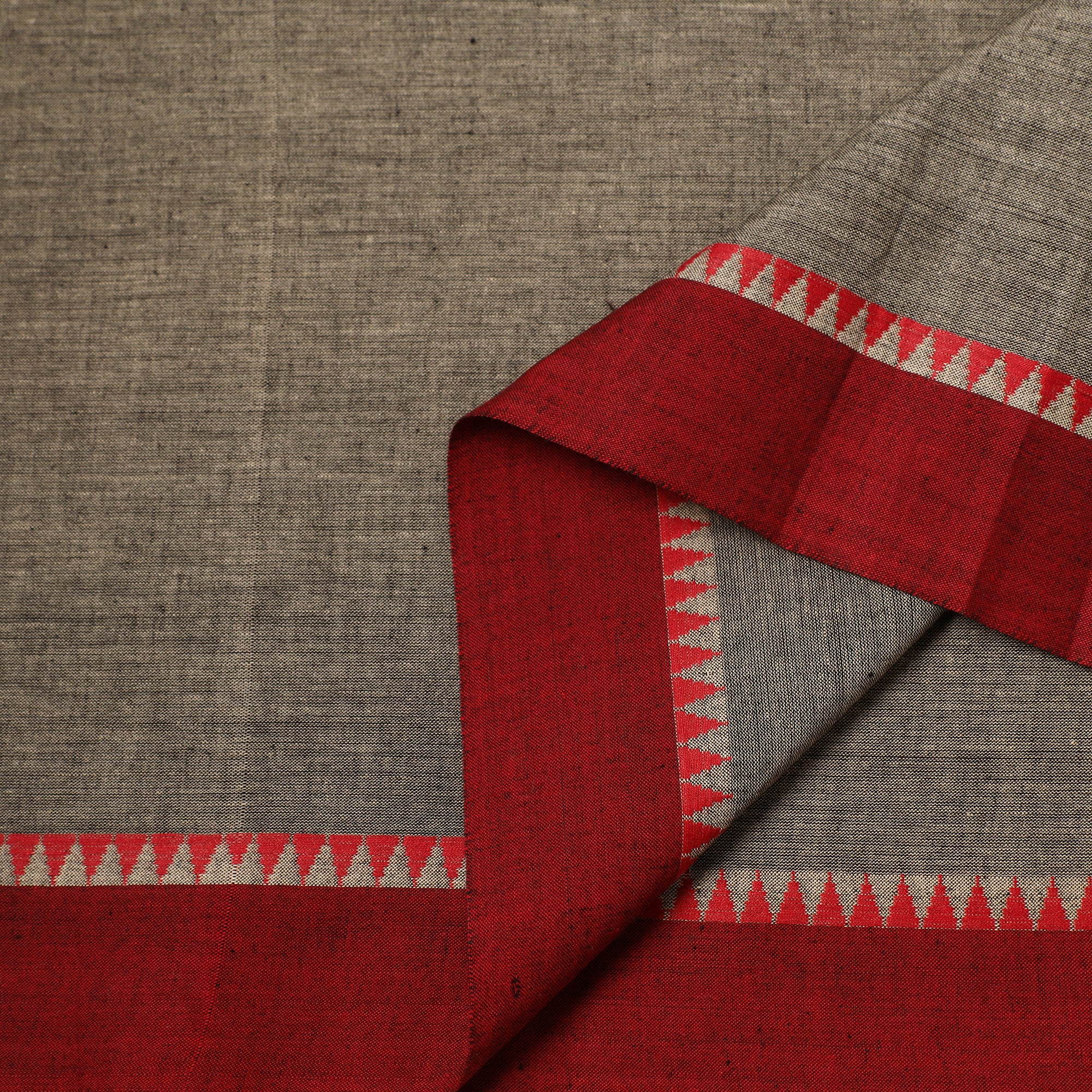 Dharwad Cotton Fabric with Thread Border 04 - Image 3