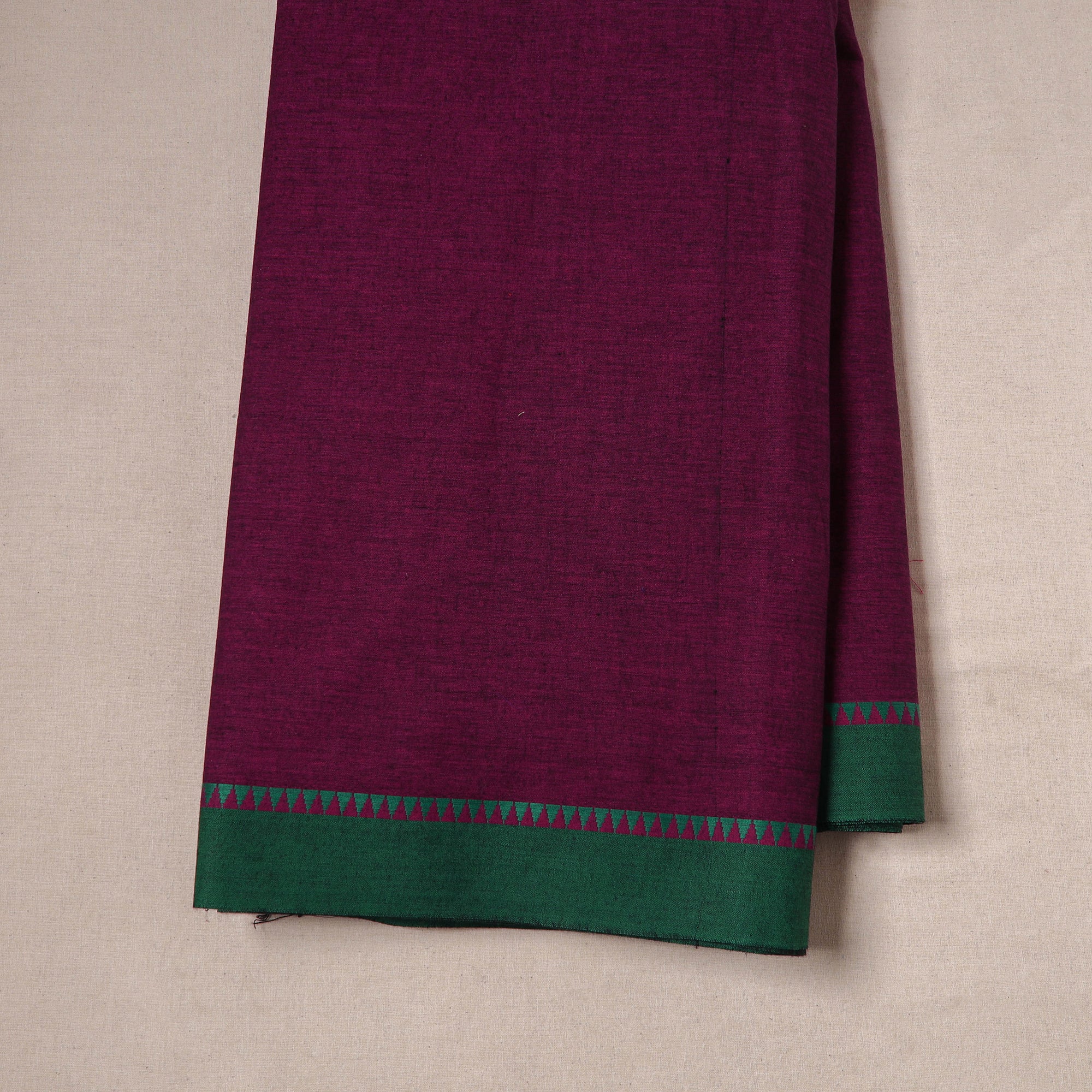 Dharwad Cotton Fabric with Thread Border 08 - Image 2
