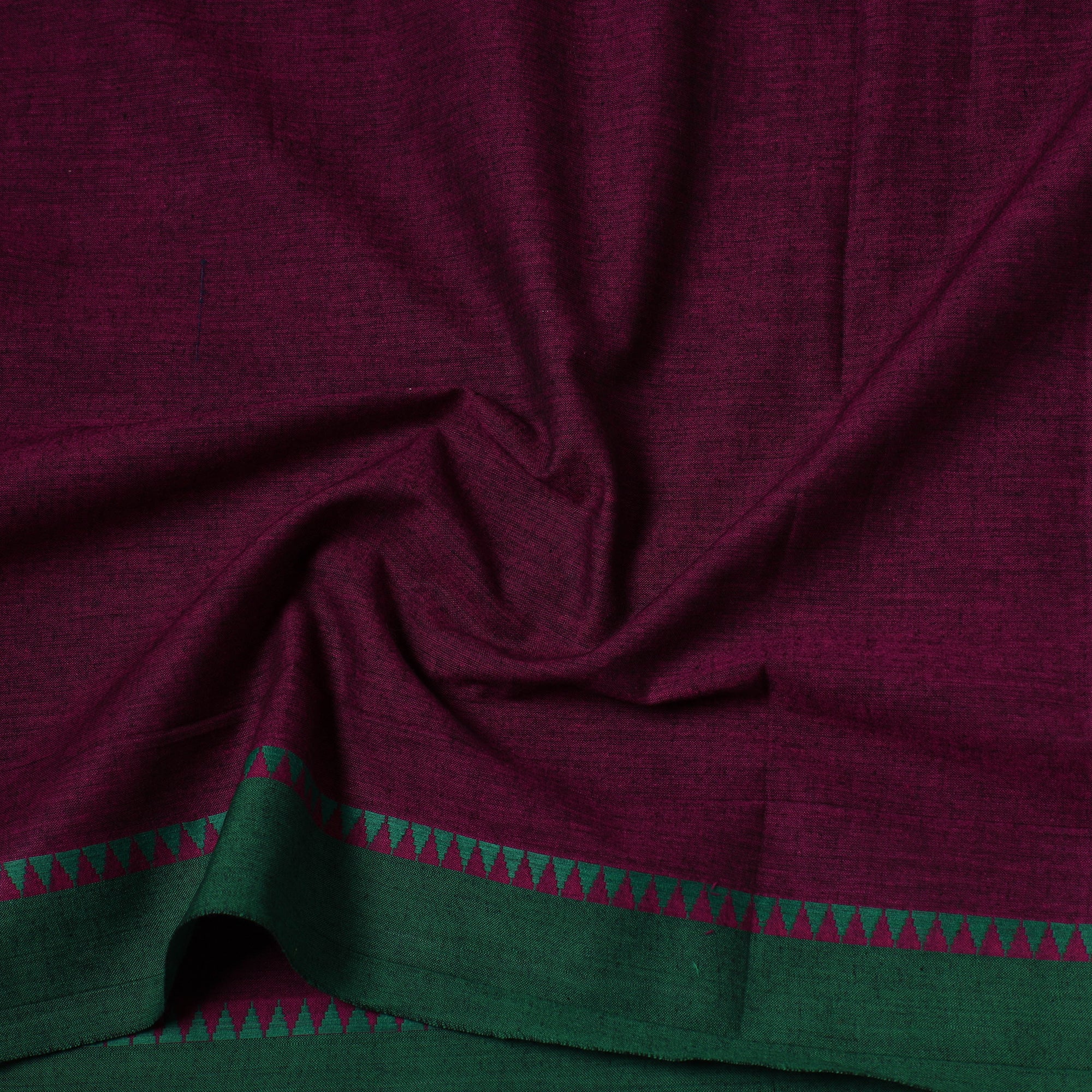 Dharwad Cotton Fabric with Thread Border 08 - Image 4
