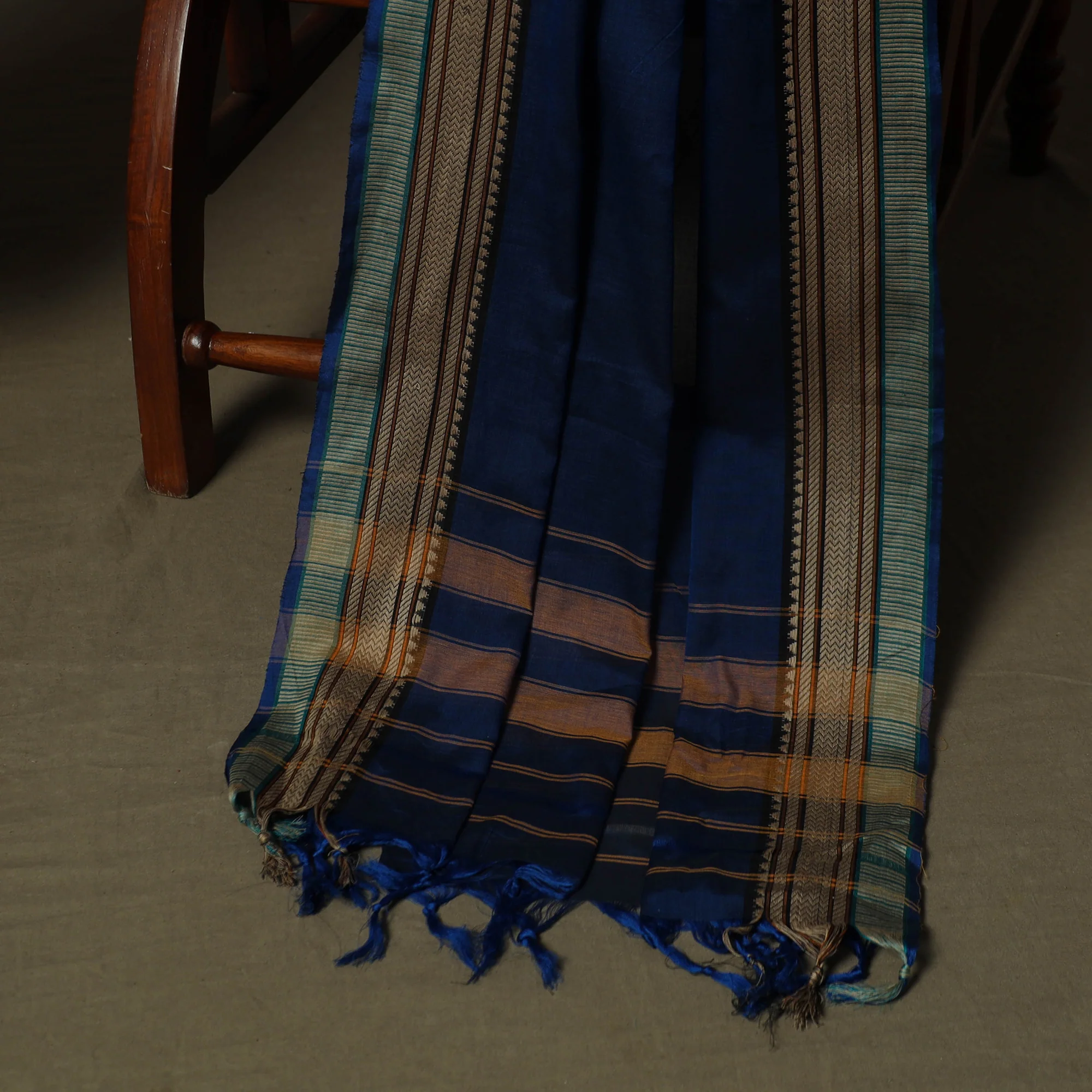 Dharwad Woven Cotton 3pc Unstitched Dress Material Suit Set 11 - Image 4