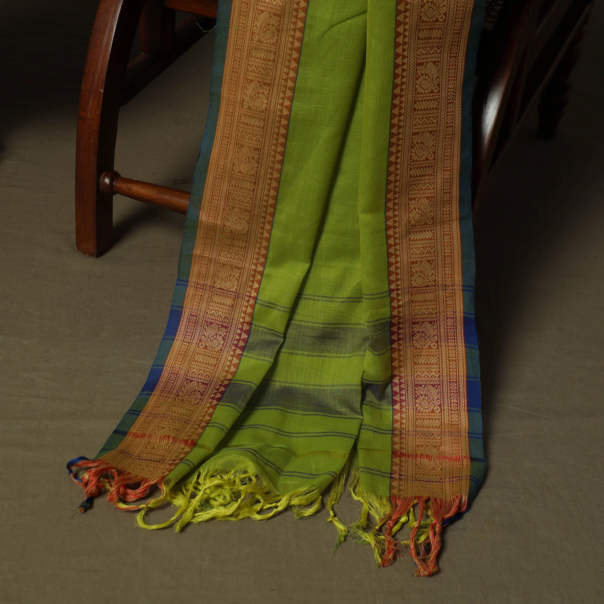 Dharwad Woven Cotton 3pc Unstitched Dress Material Suit Set 16 - Image 4
