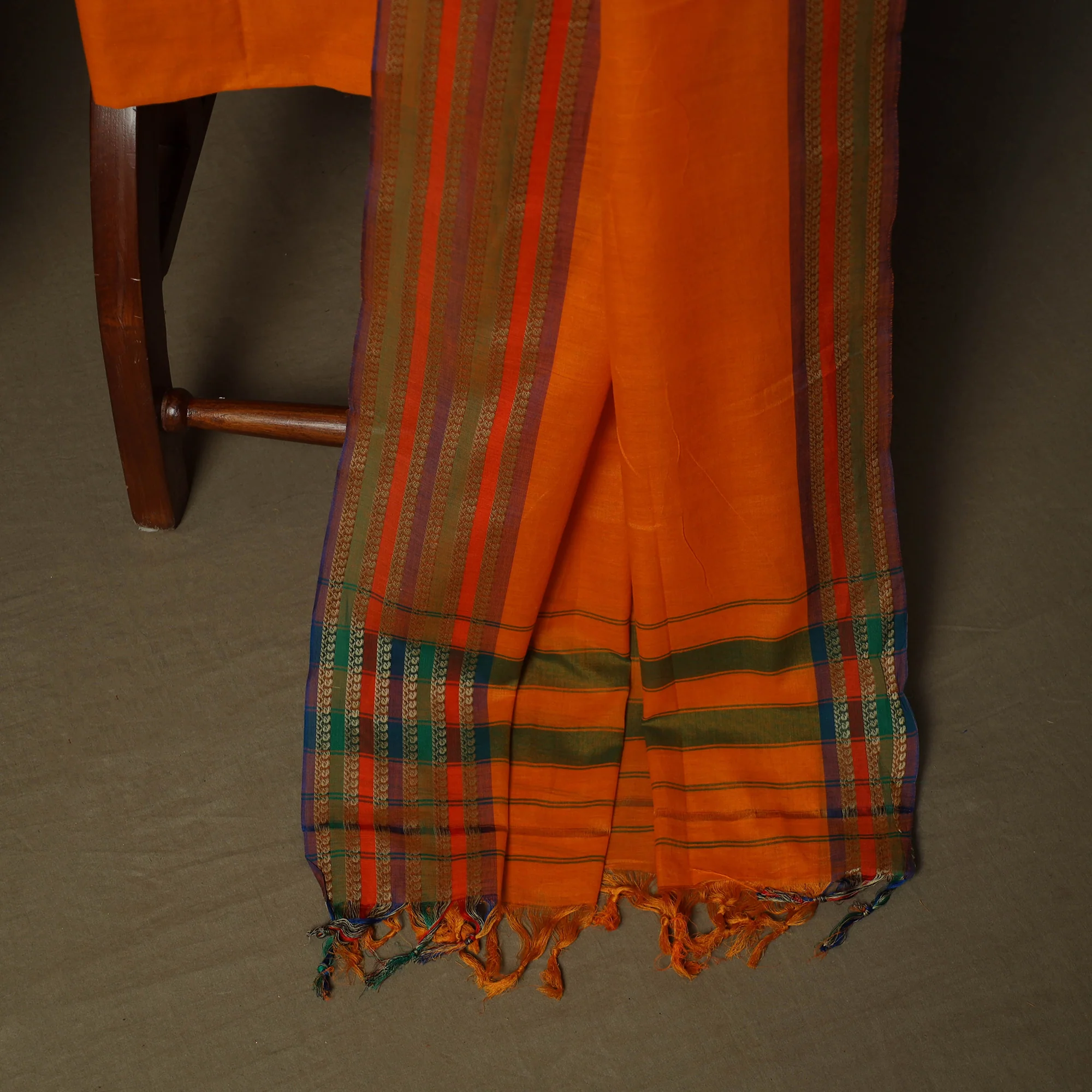 Dharwad Woven Cotton 3pc Unstitched Dress Material Suit Set 23 - Image 4