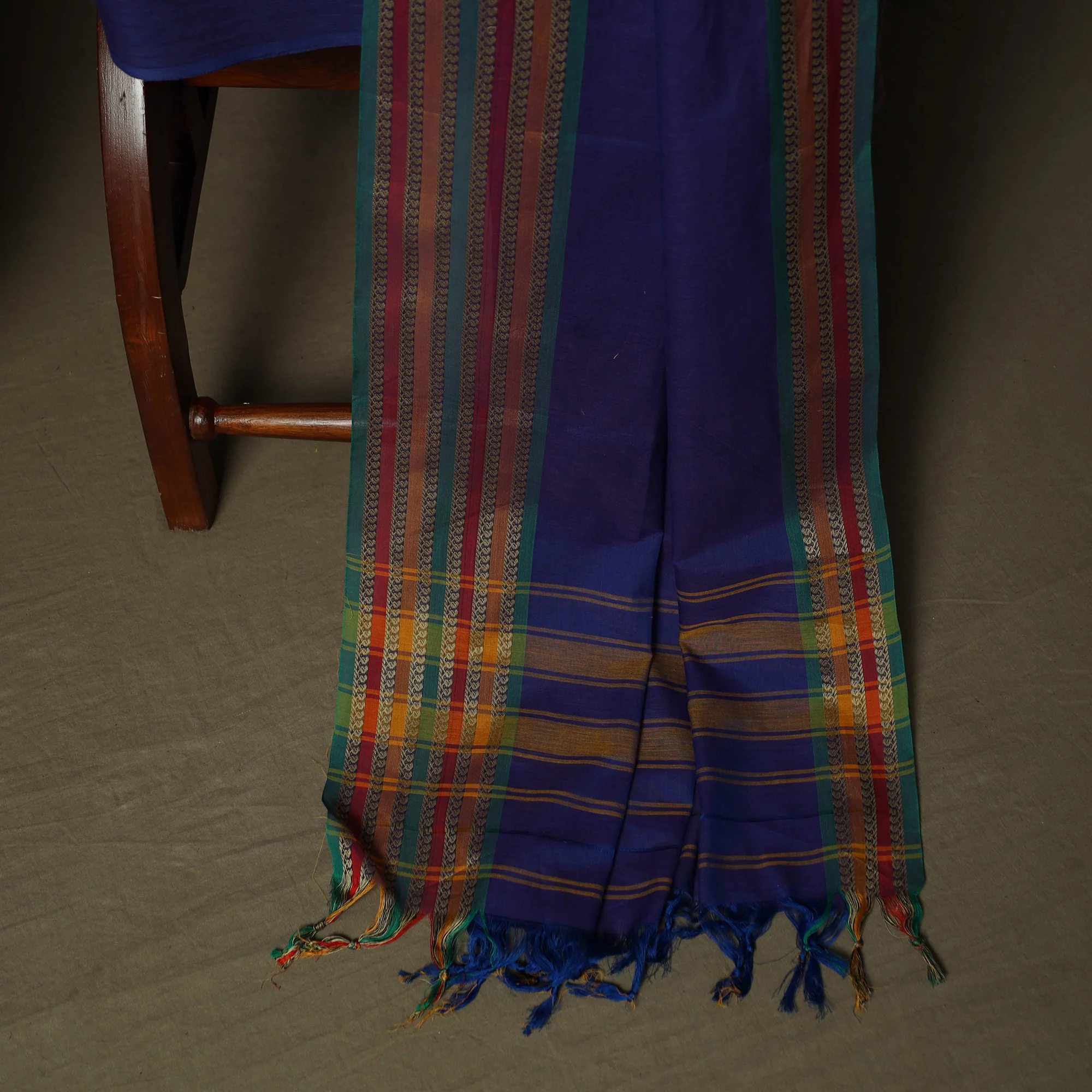 Dharwad Woven Cotton 3pc Unstitched Dress Material Suit Set 24 - Image 4