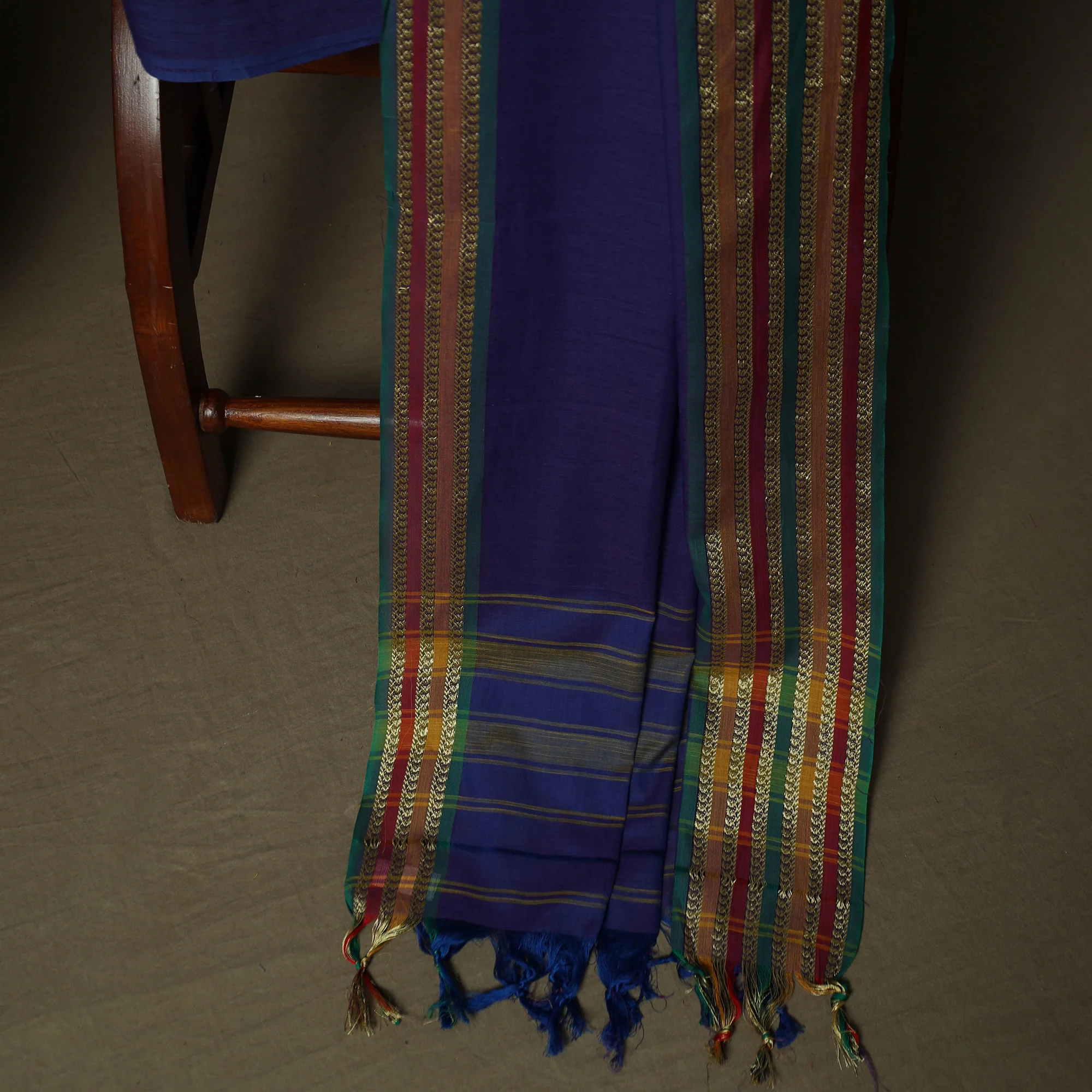 Dharwad Woven Cotton 3pc Unstitched Dress Material Suit Set 25 - Image 4
