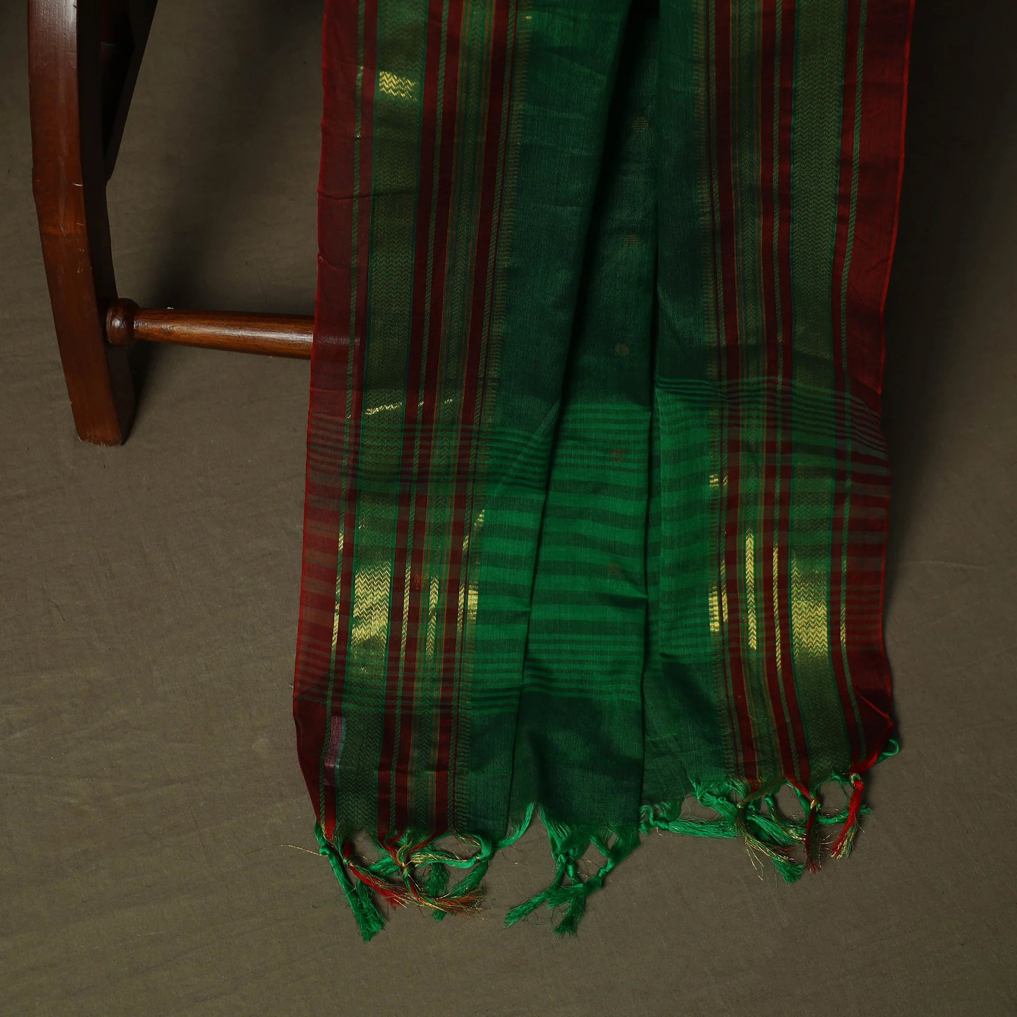 Dharwad Woven Cotton 3pc Unstitched Dress Material Suit Set 31 - Image 4