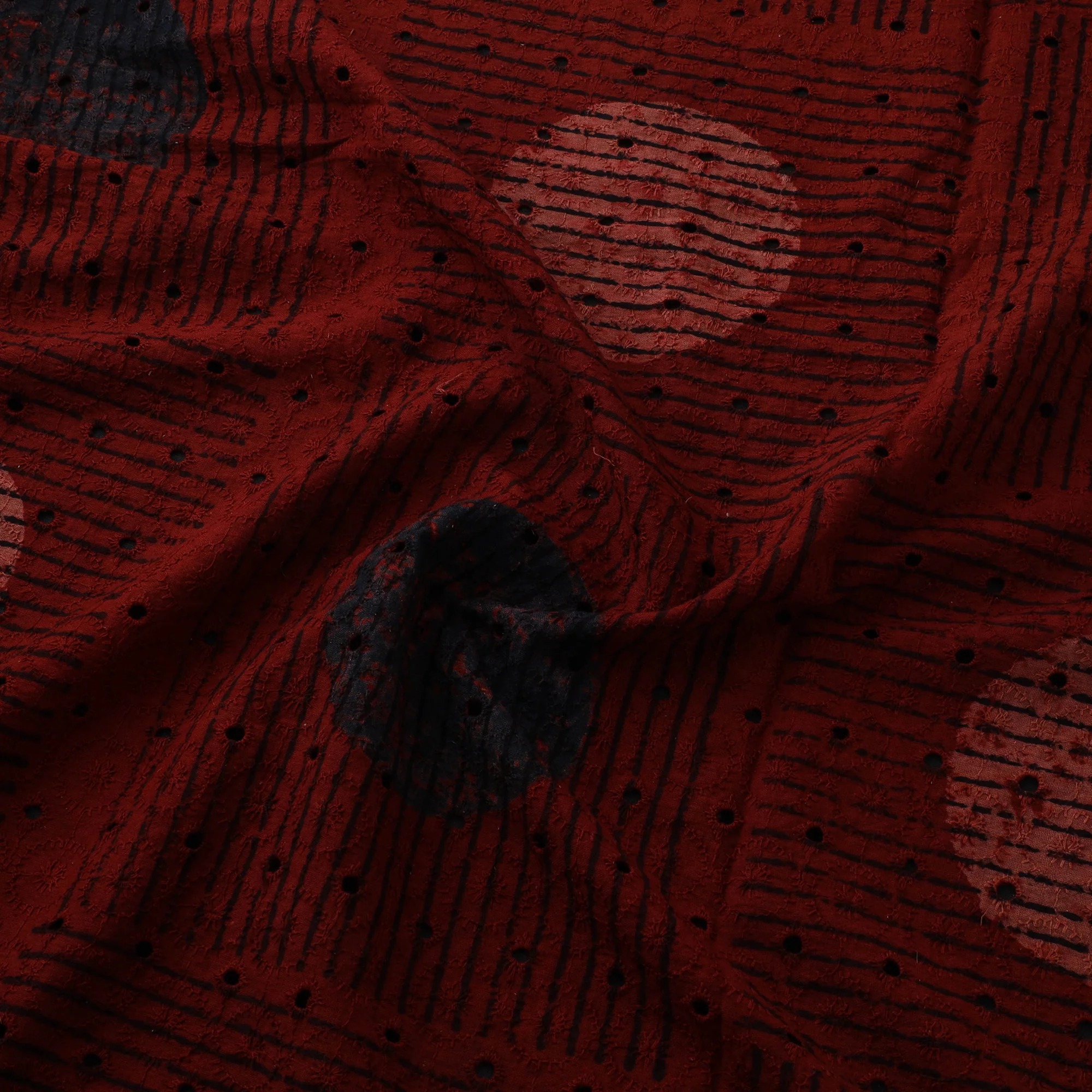 Hakoba Hand Block Ajrakh Print Natural Dyed Cotton Fabric 09 - Image 3