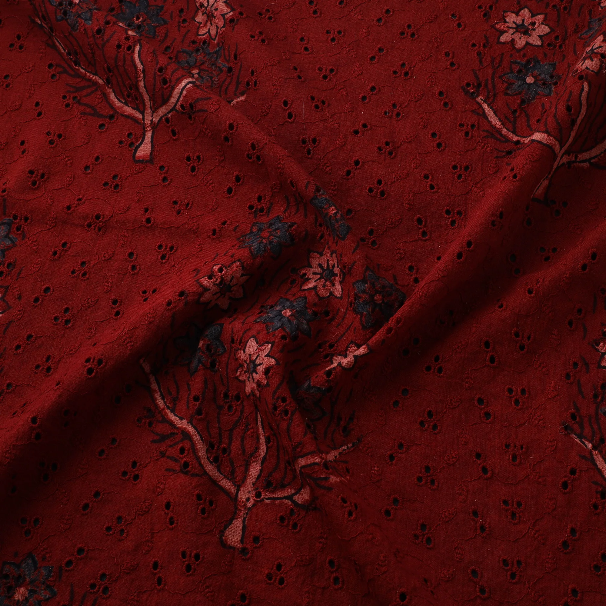 Hakoba Hand Block Ajrakh Print Natural Dyed Cotton Fabric 12 - Image 3