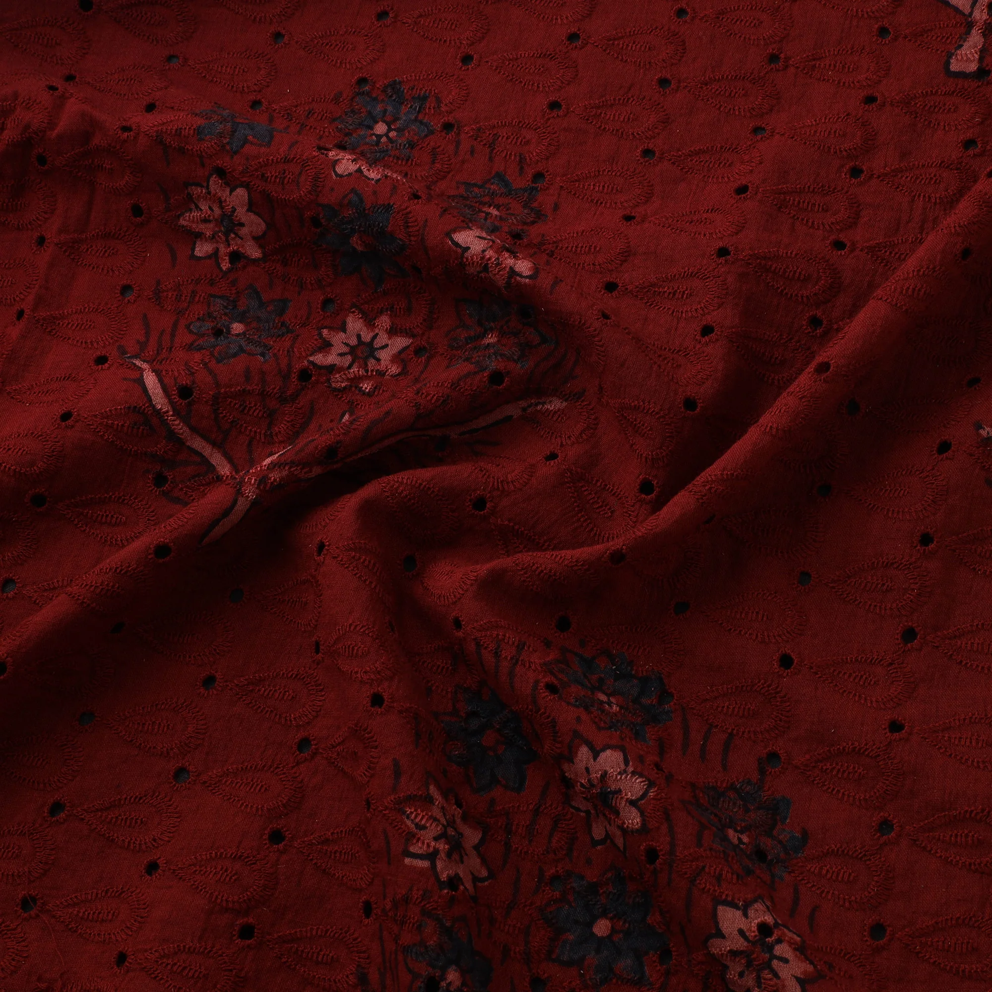 Hakoba Hand Block Ajrakh Print Natural Dyed Cotton Fabric 14 - Image 3