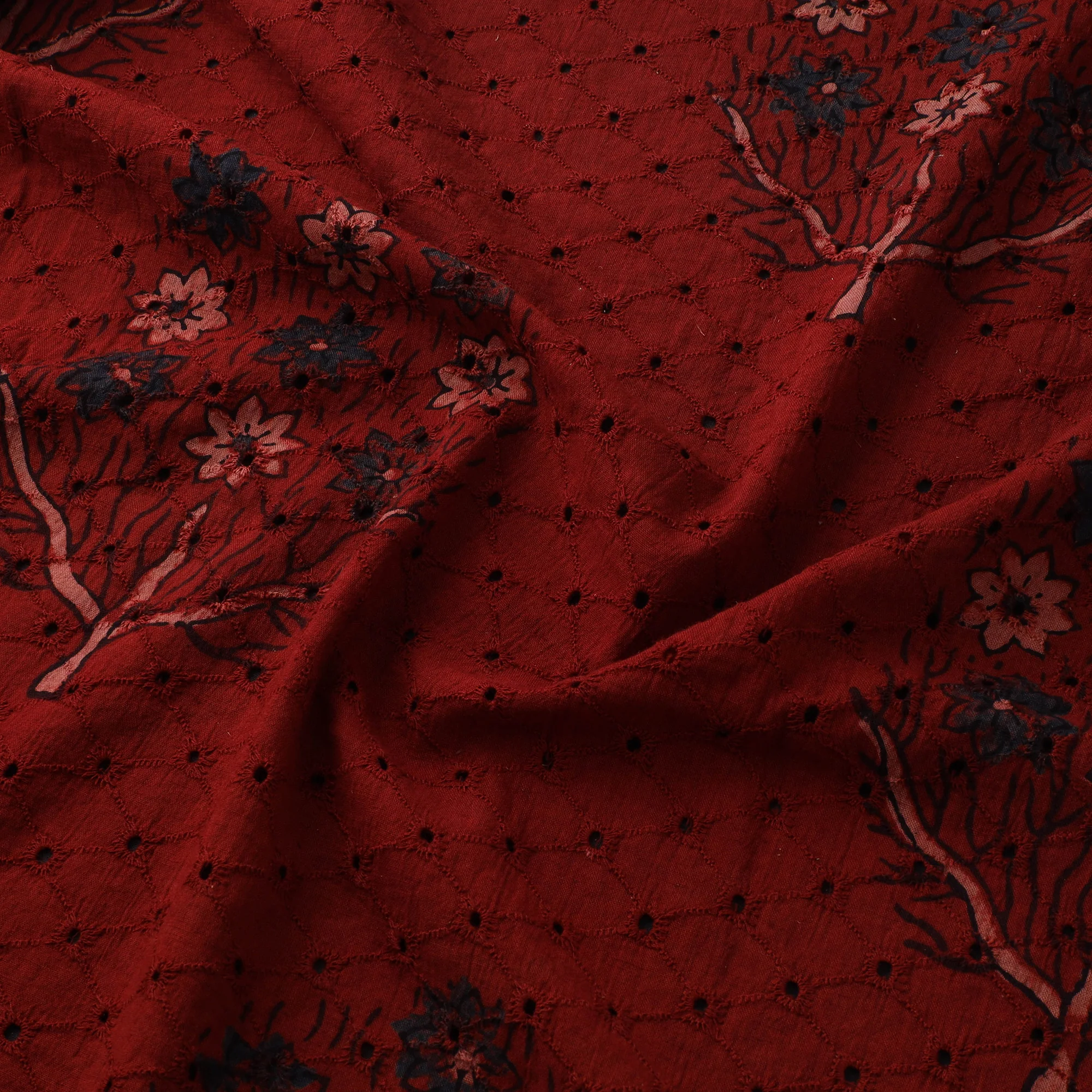Hakoba Hand Block Ajrakh Print Natural Dyed Cotton Fabric 15 - Image 3