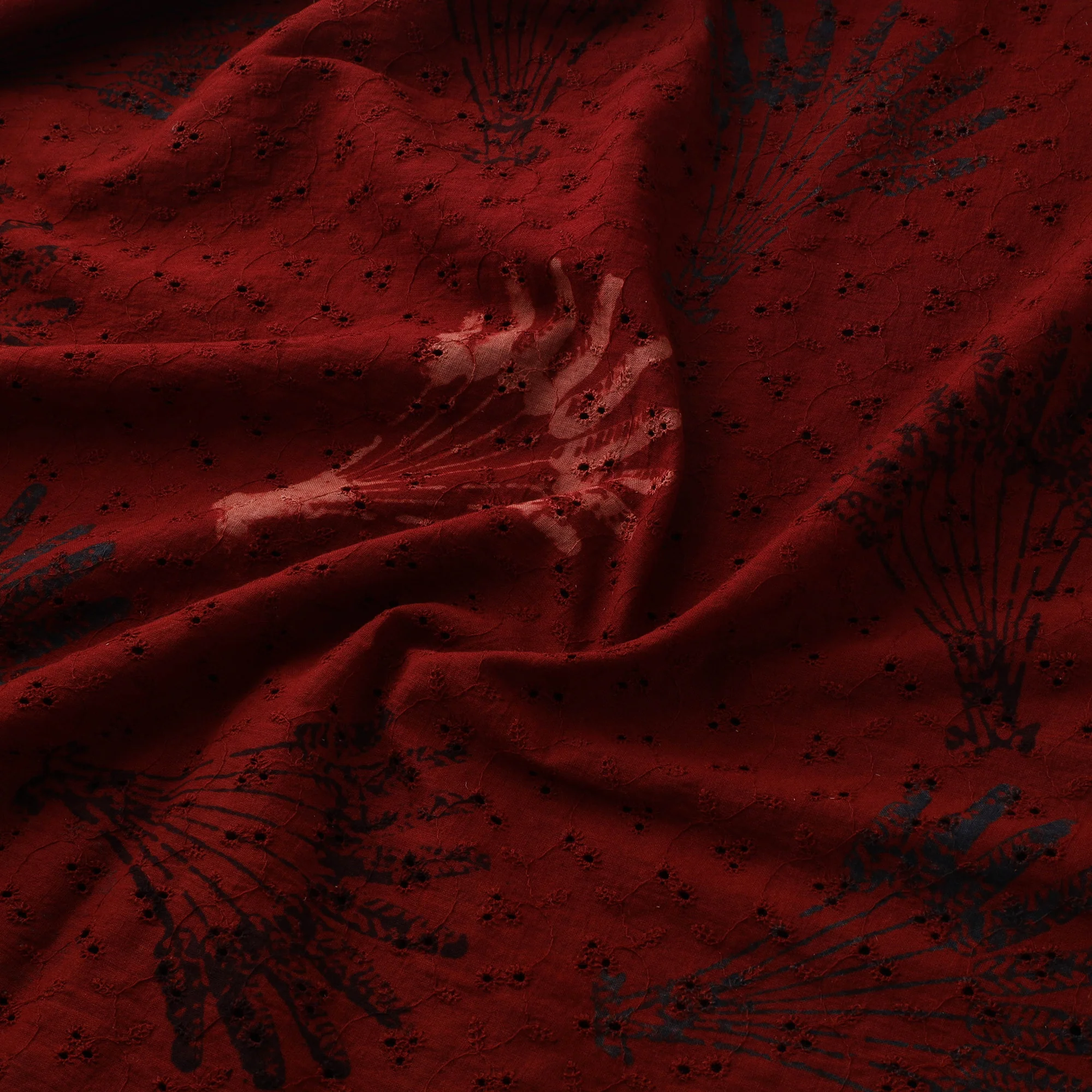 Hakoba Hand Block Ajrakh Print Natural Dyed Cotton Fabric 17 - Image 3