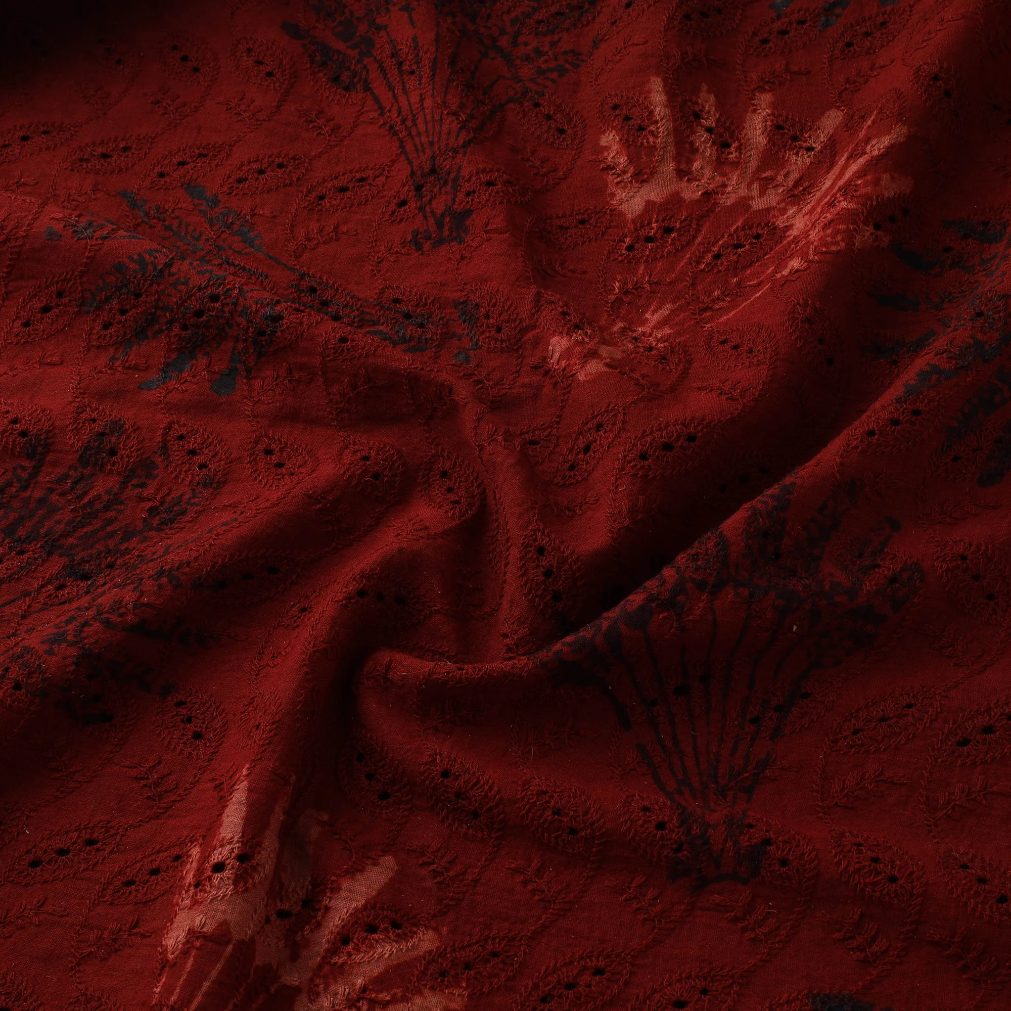 Hakoba Hand Block Ajrakh Print Natural Dyed Cotton Fabric 18 - Image 3
