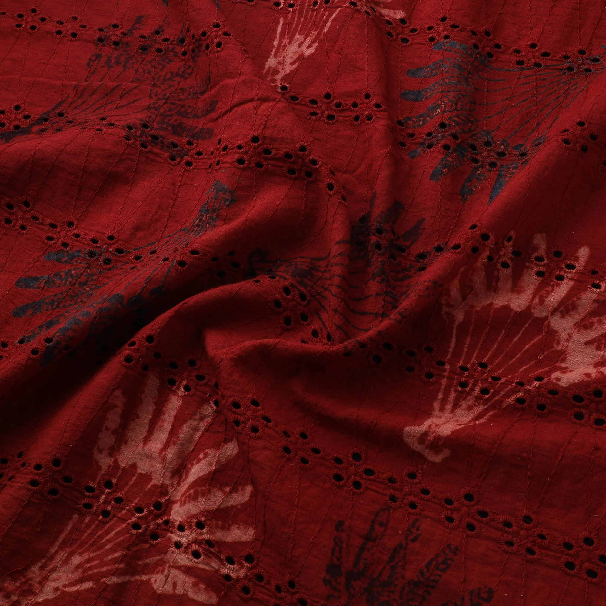 Hakoba Hand Block Ajrakh Print Natural Dyed Cotton Fabric 19 - Image 3