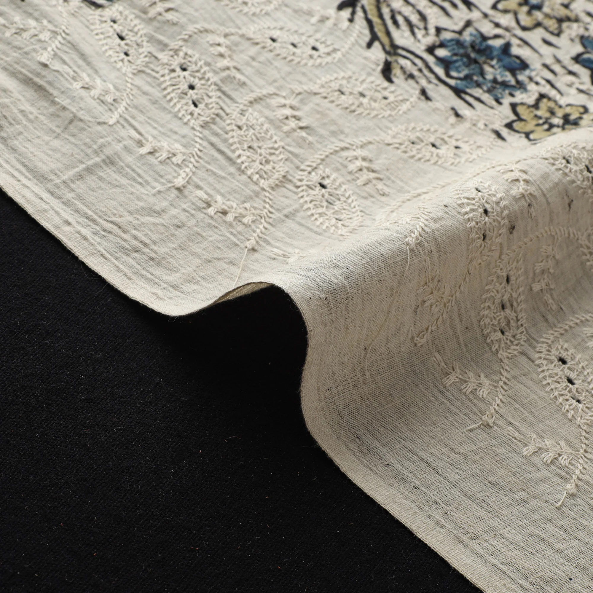 Hakoba Hand Block Ajrakh Print Natural Dyed Cotton Fabric 36 - Image 4