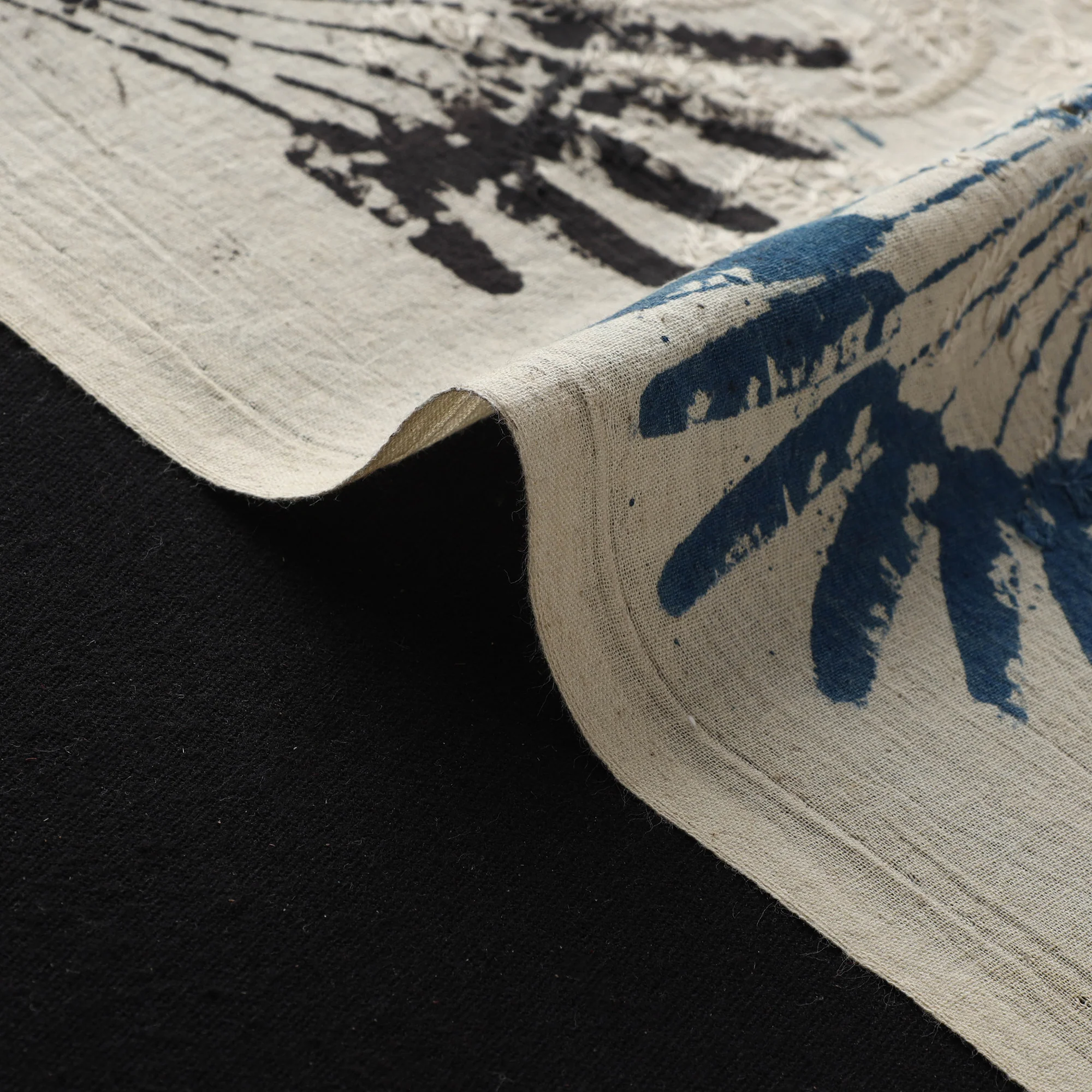 Hakoba Hand Block Ajrakh Print Natural Dyed Cotton Fabric 38 - Image 4