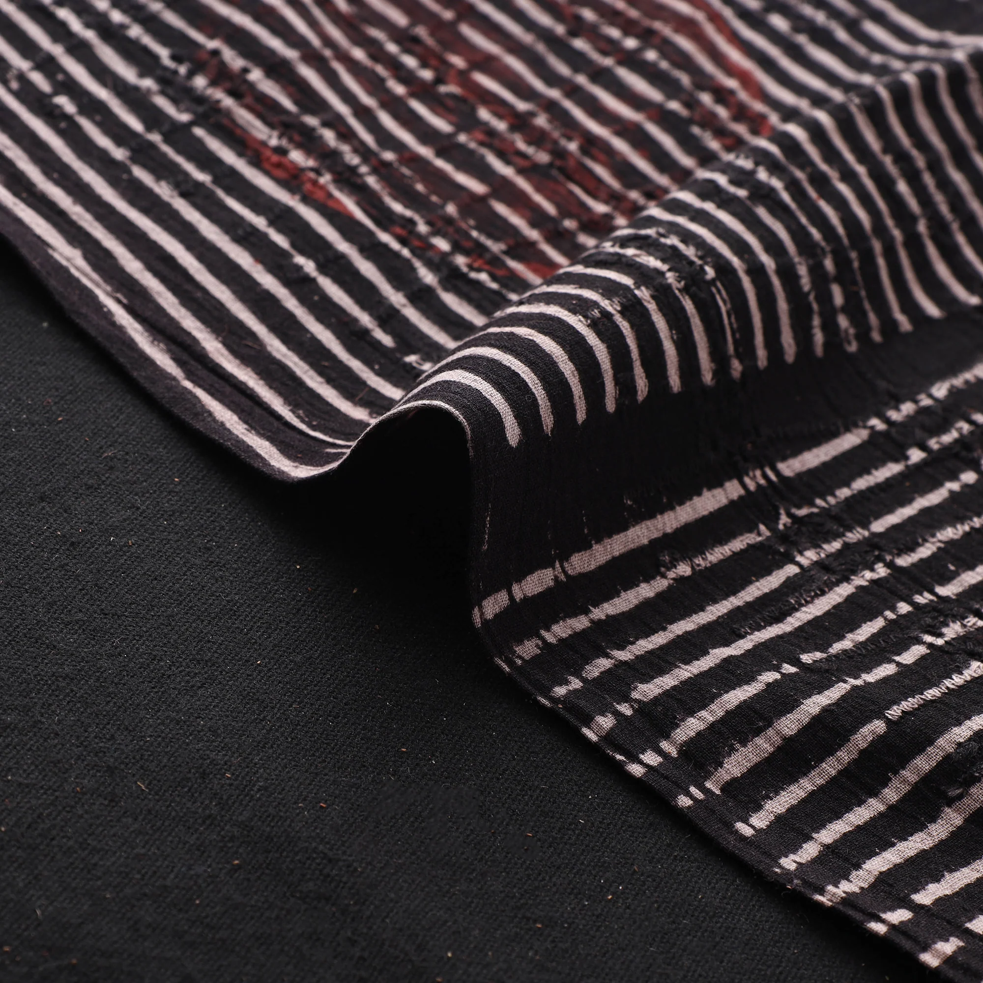 Hakoba Hand Block Ajrakh Print Natural Dyed Cotton Fabric 47 - Image 4