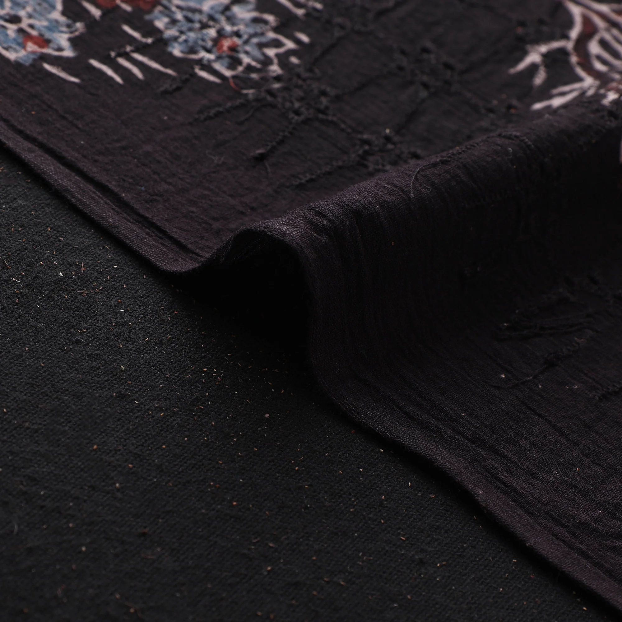 Hakoba Hand Block Ajrakh Print Natural Dyed Cotton Fabric 53 - Image 4