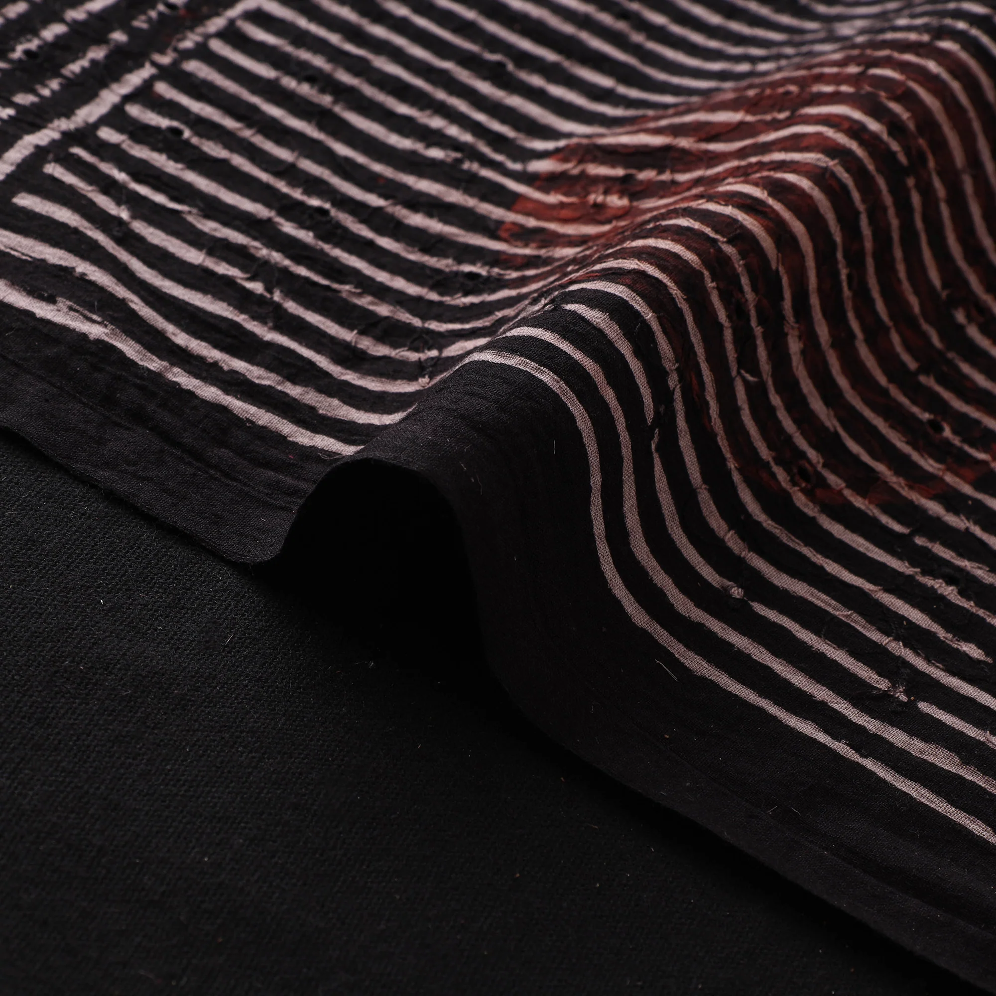Hakoba Hand Block Ajrakh Print Natural Dyed Cotton Fabric 59 - Image 4