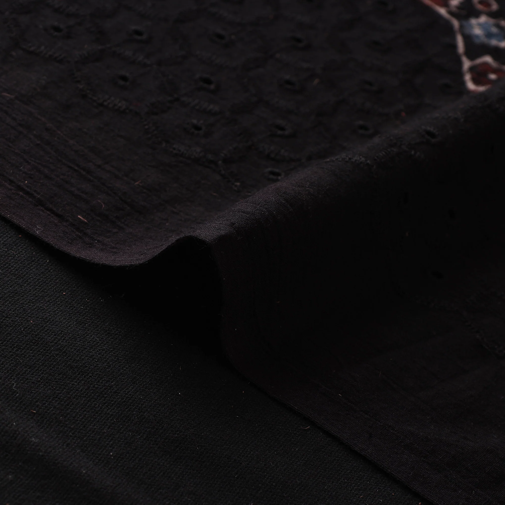 Hakoba Hand Block Ajrakh Print Natural Dyed Cotton Fabric 60 - Image 4