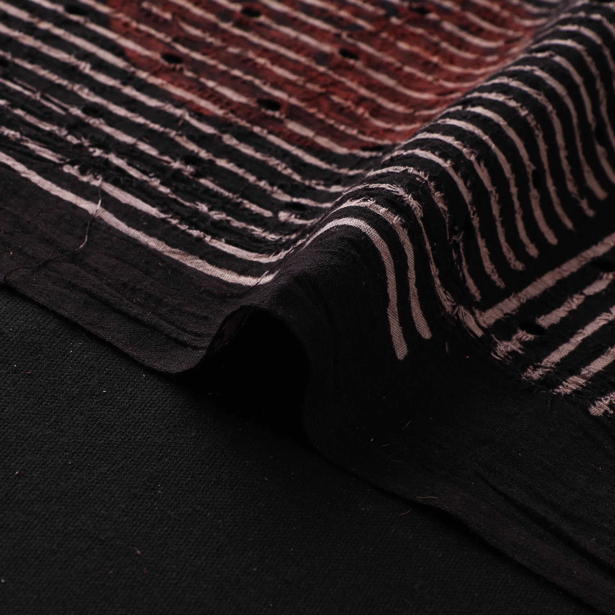 Hakoba Hand Block Ajrakh Print Natural Dyed Cotton Fabric 61 - Image 4