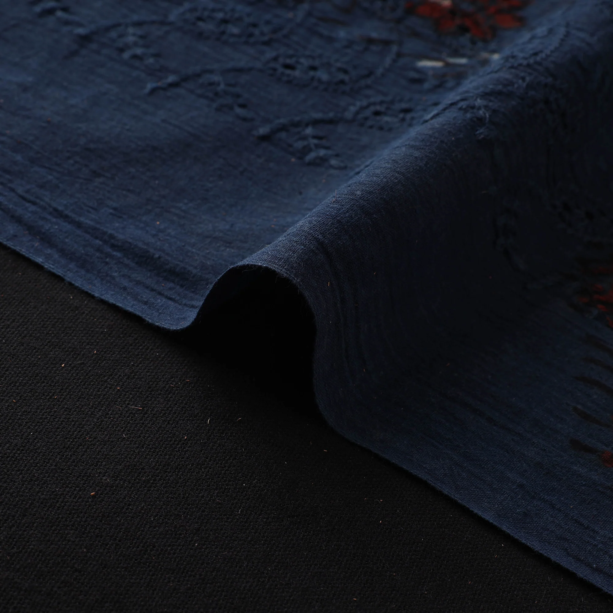 Hakoba Hand Block Ajrakh Print Natural Dyed Cotton Fabric 62 - Image 4