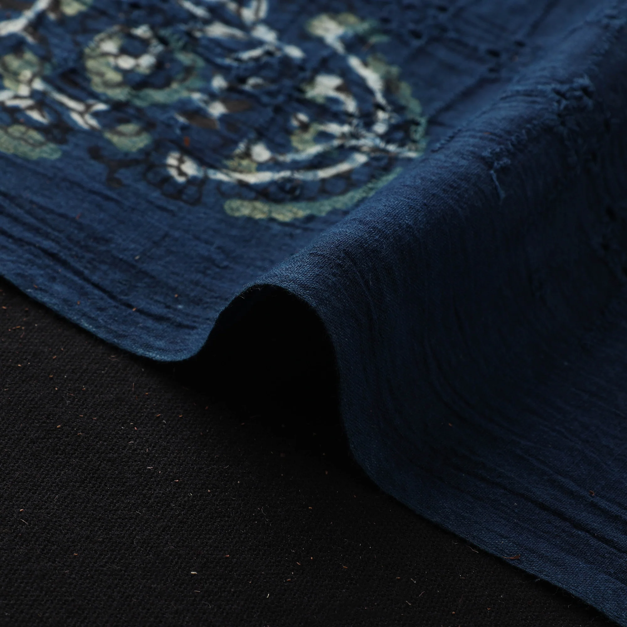 Hakoba Hand Block Ajrakh Print Natural Dyed Cotton Fabric 65 - Image 4
