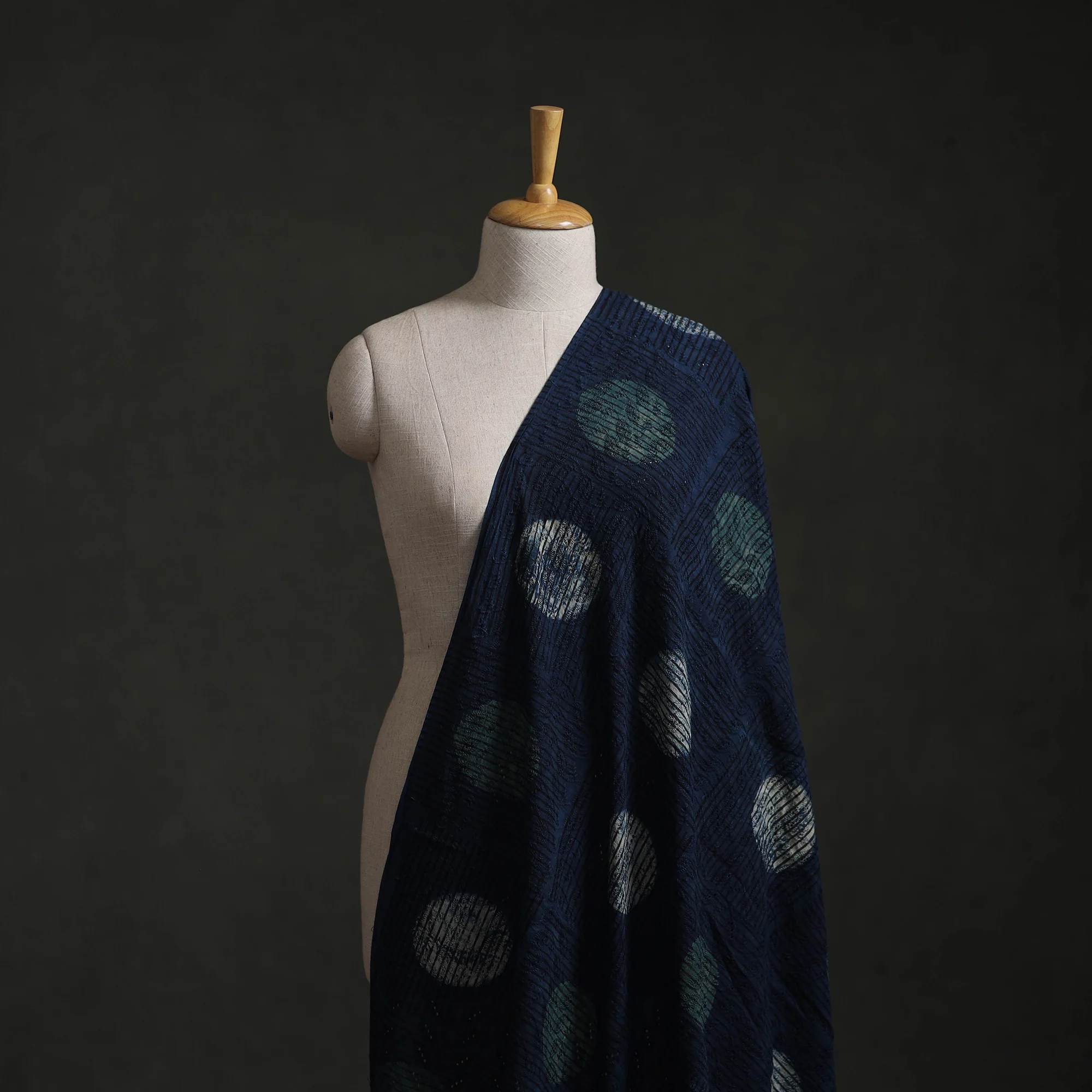 Hakoba Hand Block Ajrakh Print Natural Dyed Cotton Fabric 67 - Image 2
