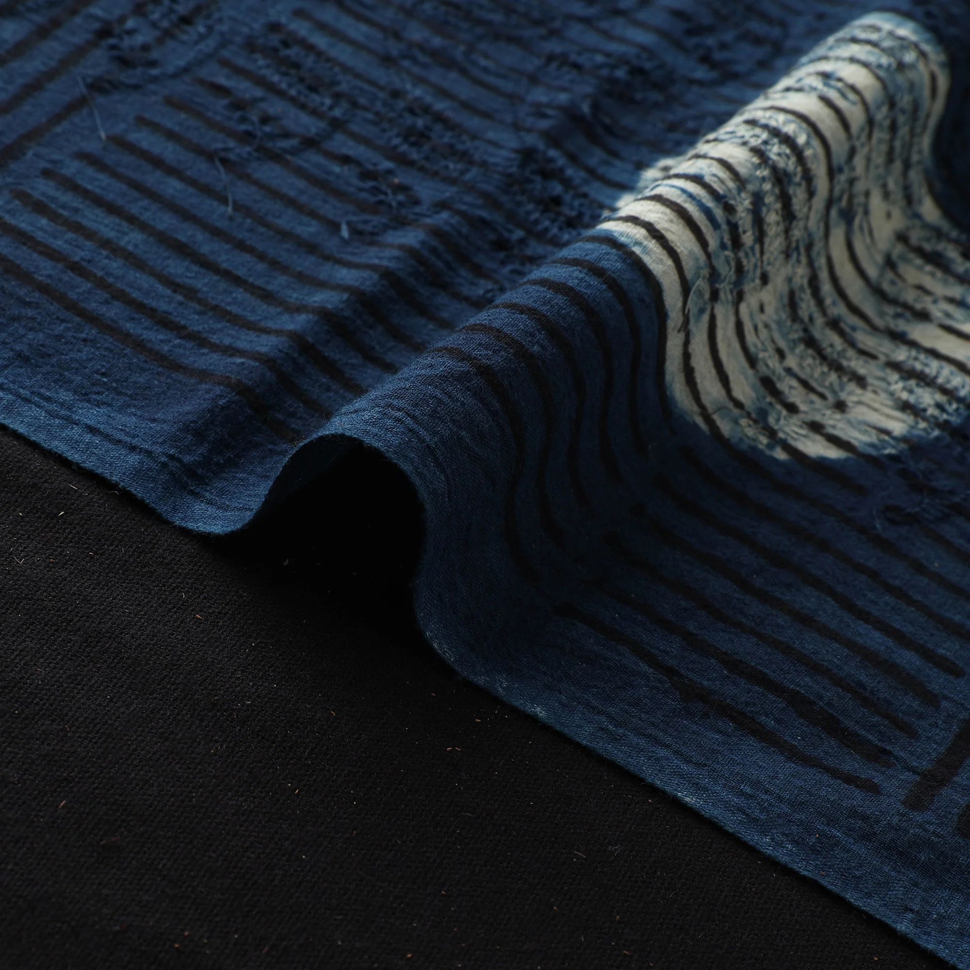 Hakoba Hand Block Ajrakh Print Natural Dyed Cotton Fabric 67 - Image 4