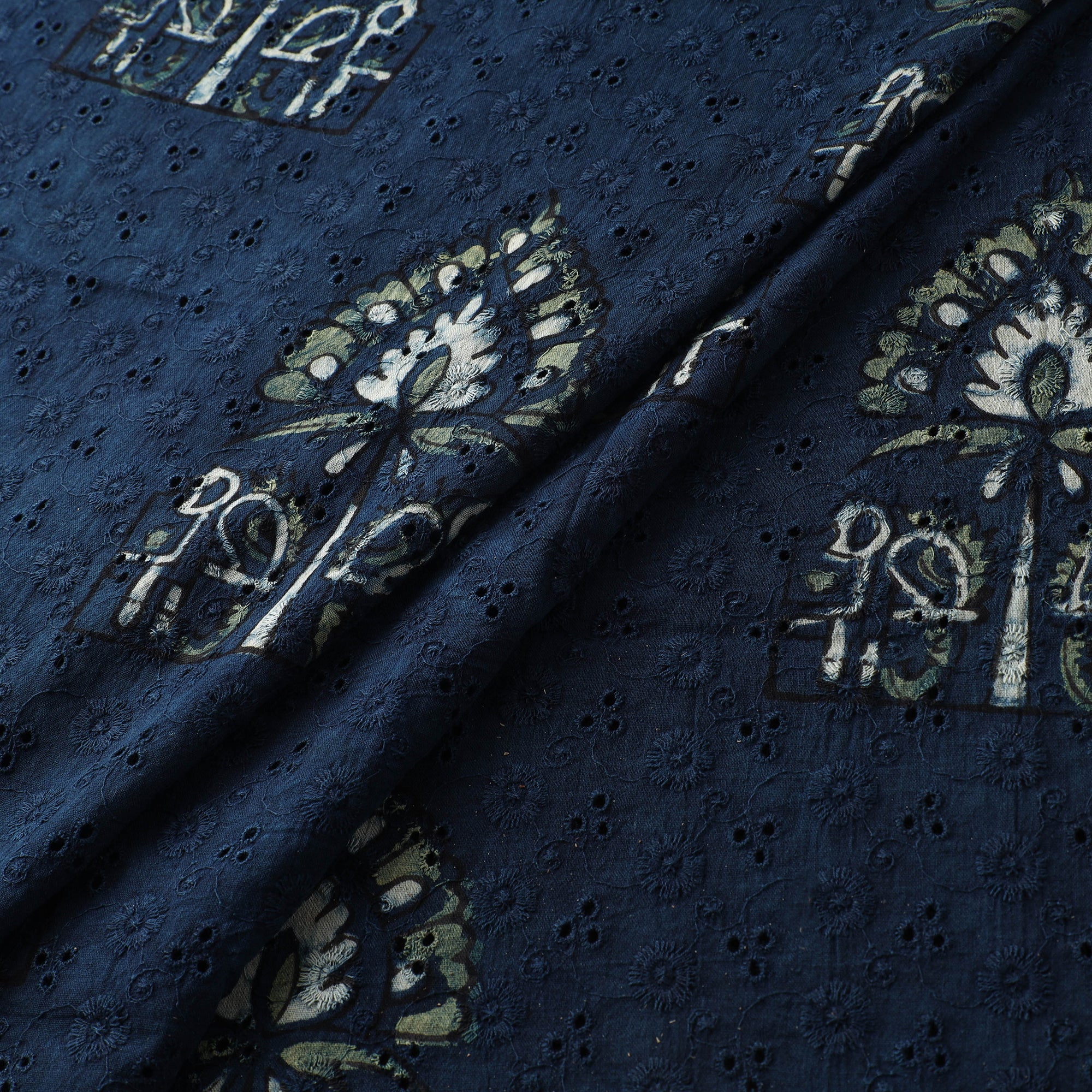 Hakoba Hand Block Ajrakh Print Natural Dyed Cotton Fabric 68